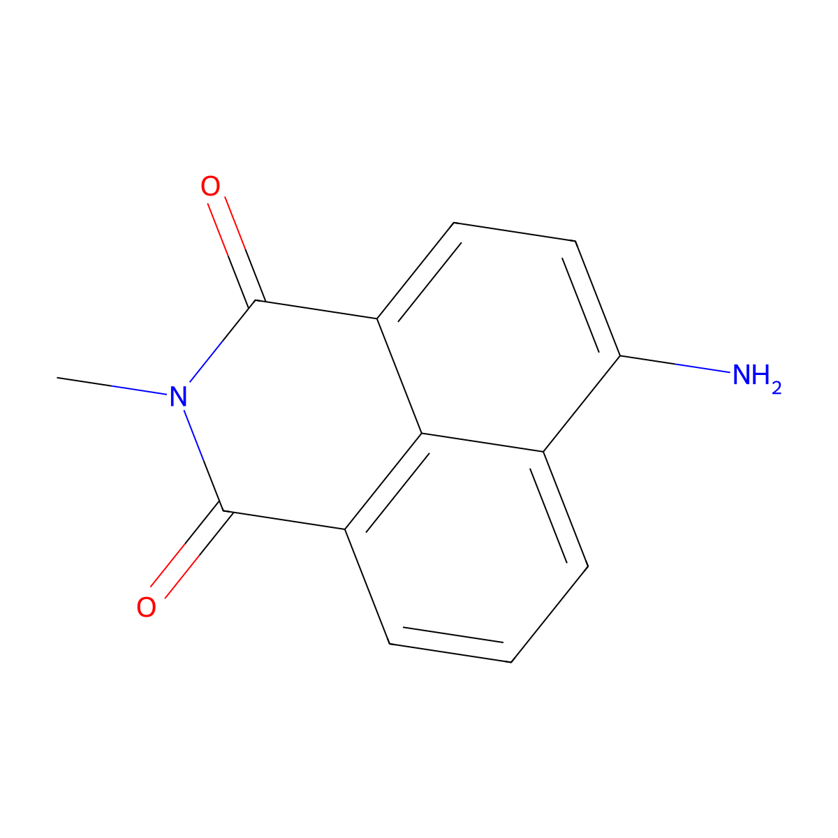 6-amino-2-methyl-1H-benzo[de]isoquinoline-1,3(2H)-dione molecular structure, CAS 34419-02-8