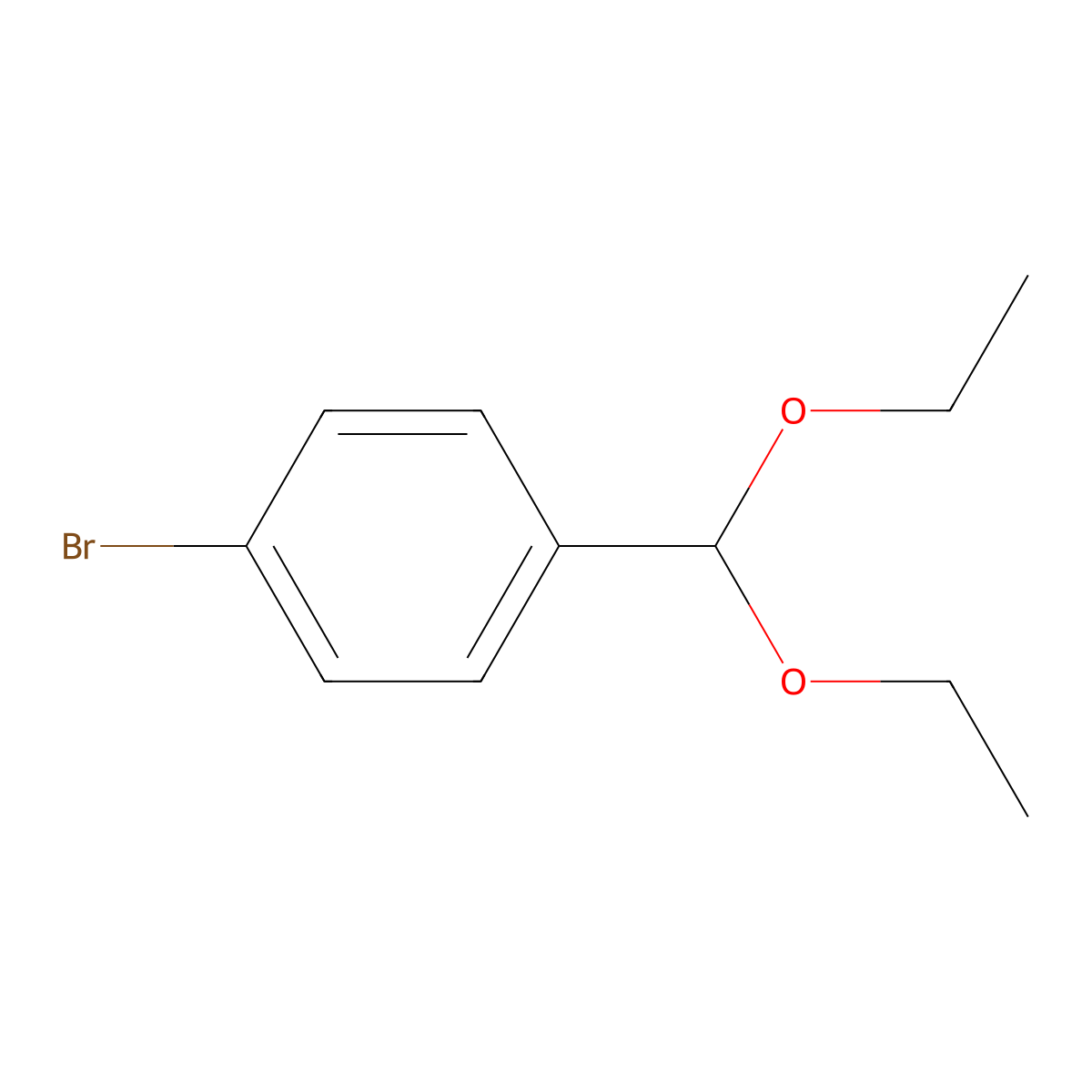 1-Bromo-4-(diethoxymethyl)benzene molecular structure, CAS 34421-94-8
