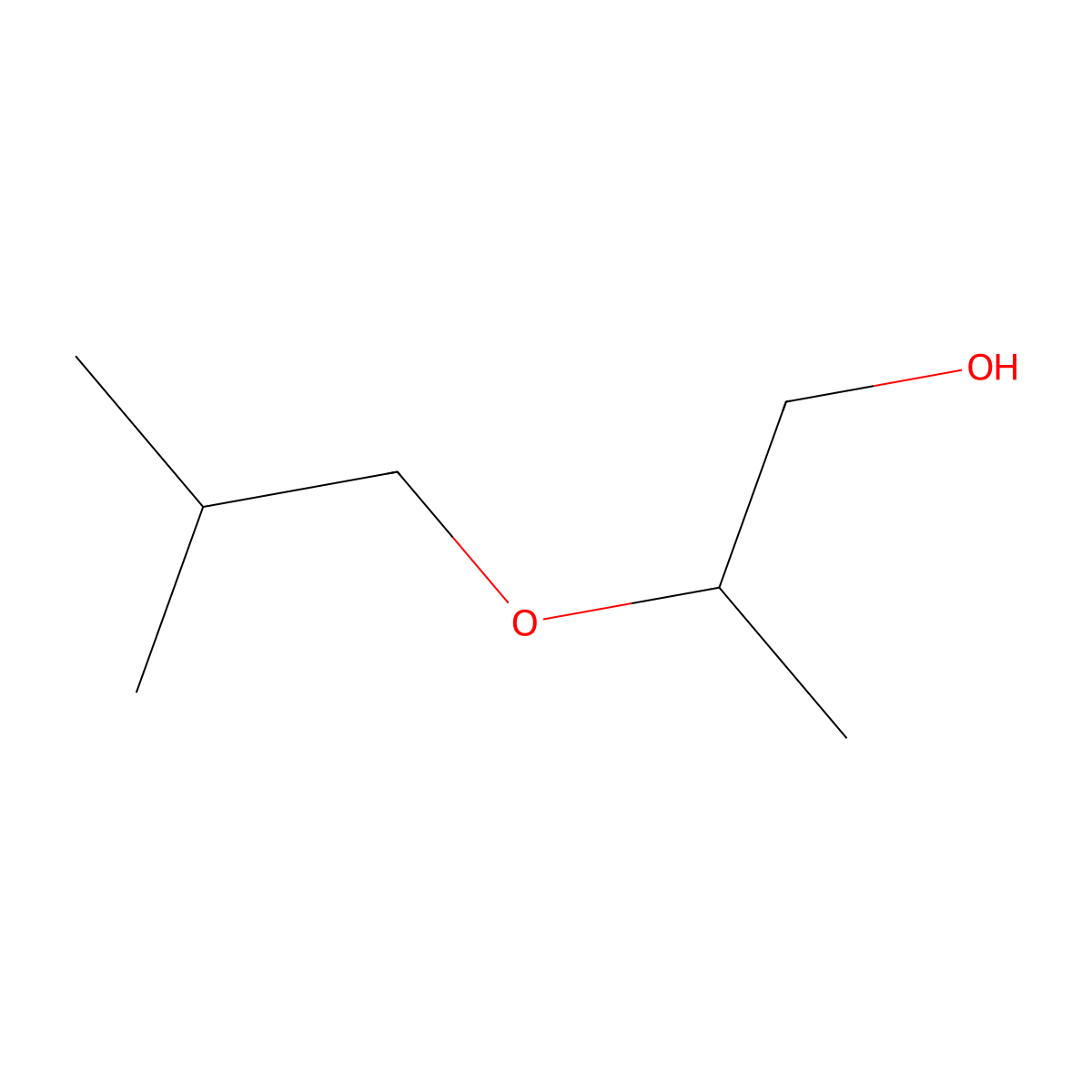 2-(2-Methylpropoxy)propan-1-ol molecular structure, CAS 34422-38-3