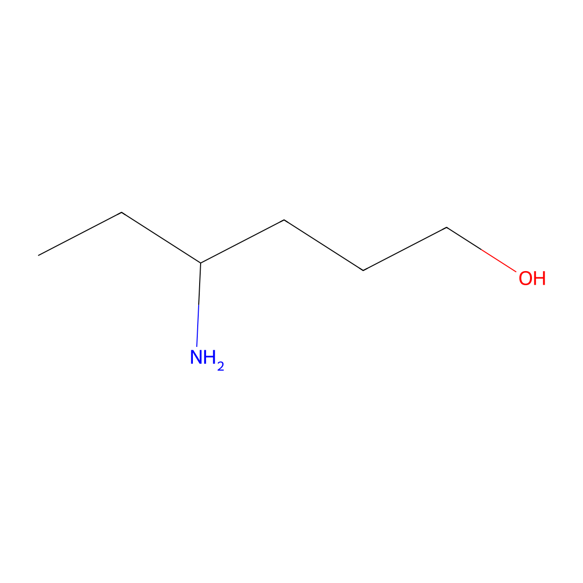 4-Aminohexan-1-ol molecular structure, CAS 344240-78-4