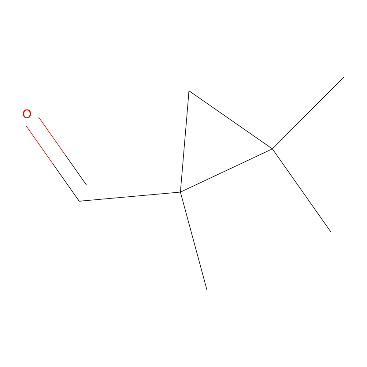 1,2,2-Trimethylcyclopropanecarbaldehyde molecular structure, CAS 344241-31-2