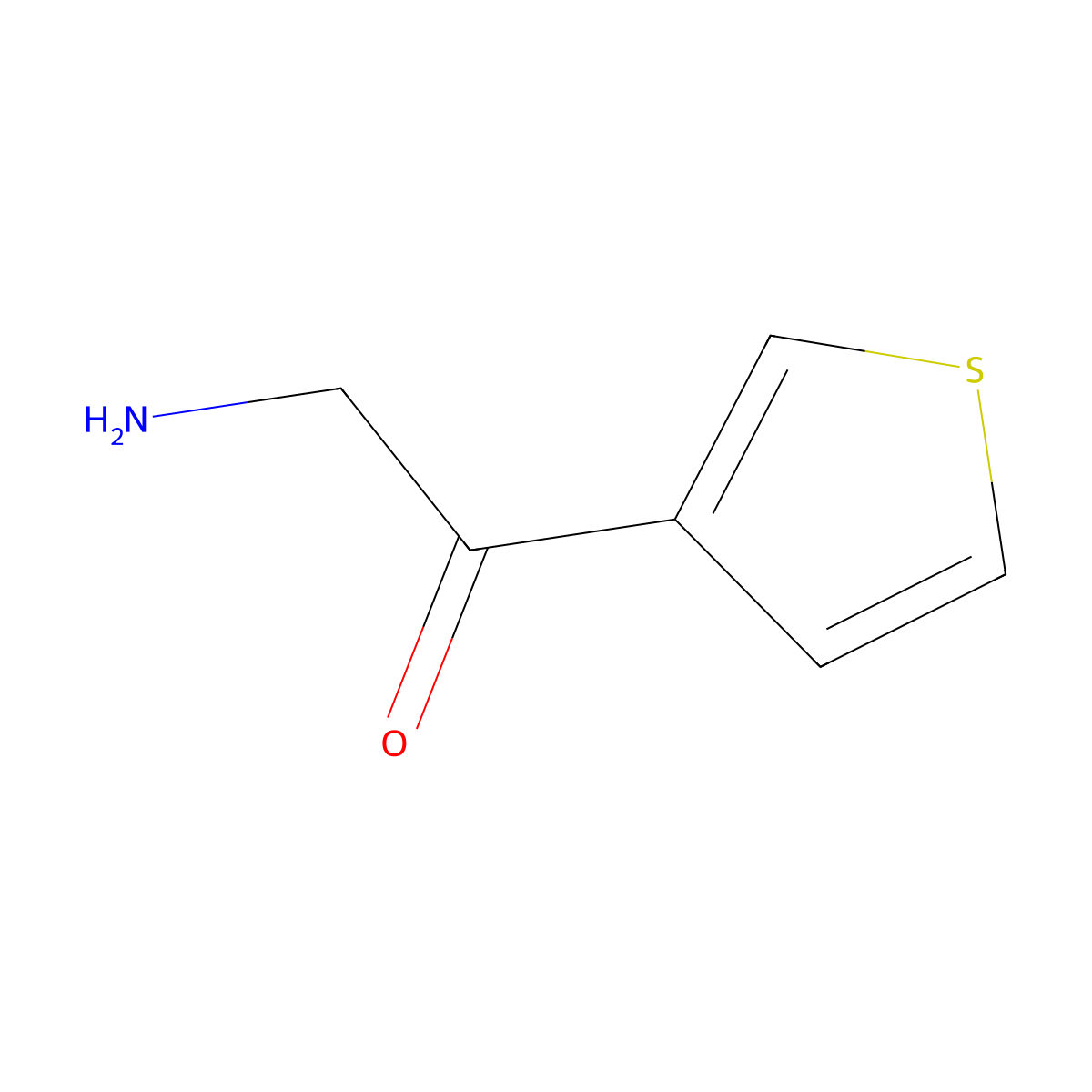 2-Amino-1-(thiophen-3-yl)ethan-1-one molecular structure, CAS 344242-68-8