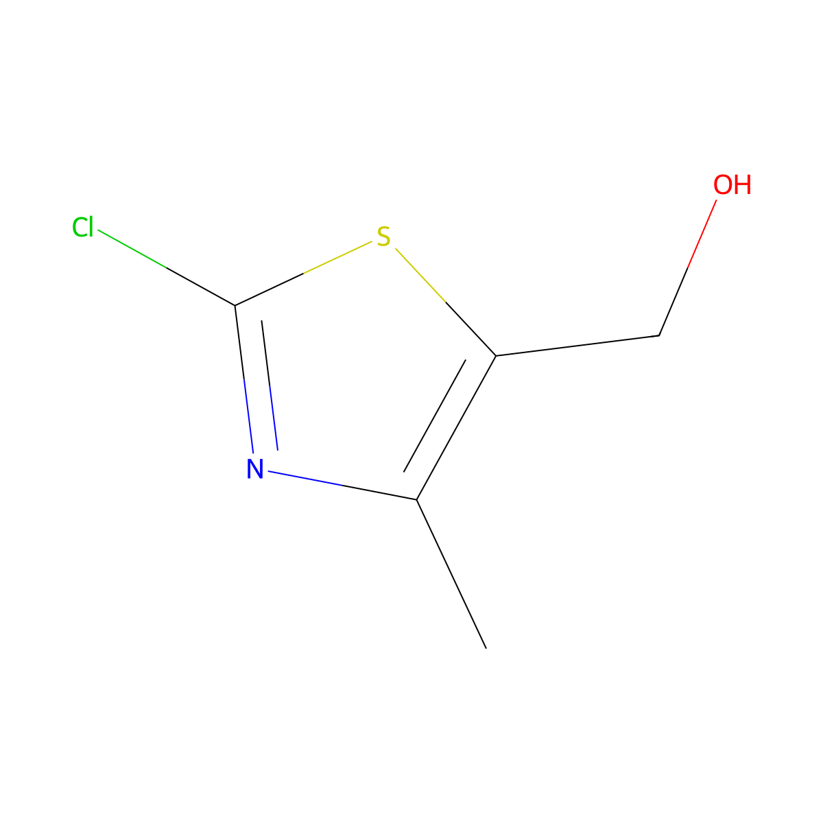 (2-Chloro-4-methylthiazol-5-yl)methanol molecular structure, CAS 344243-30-7
