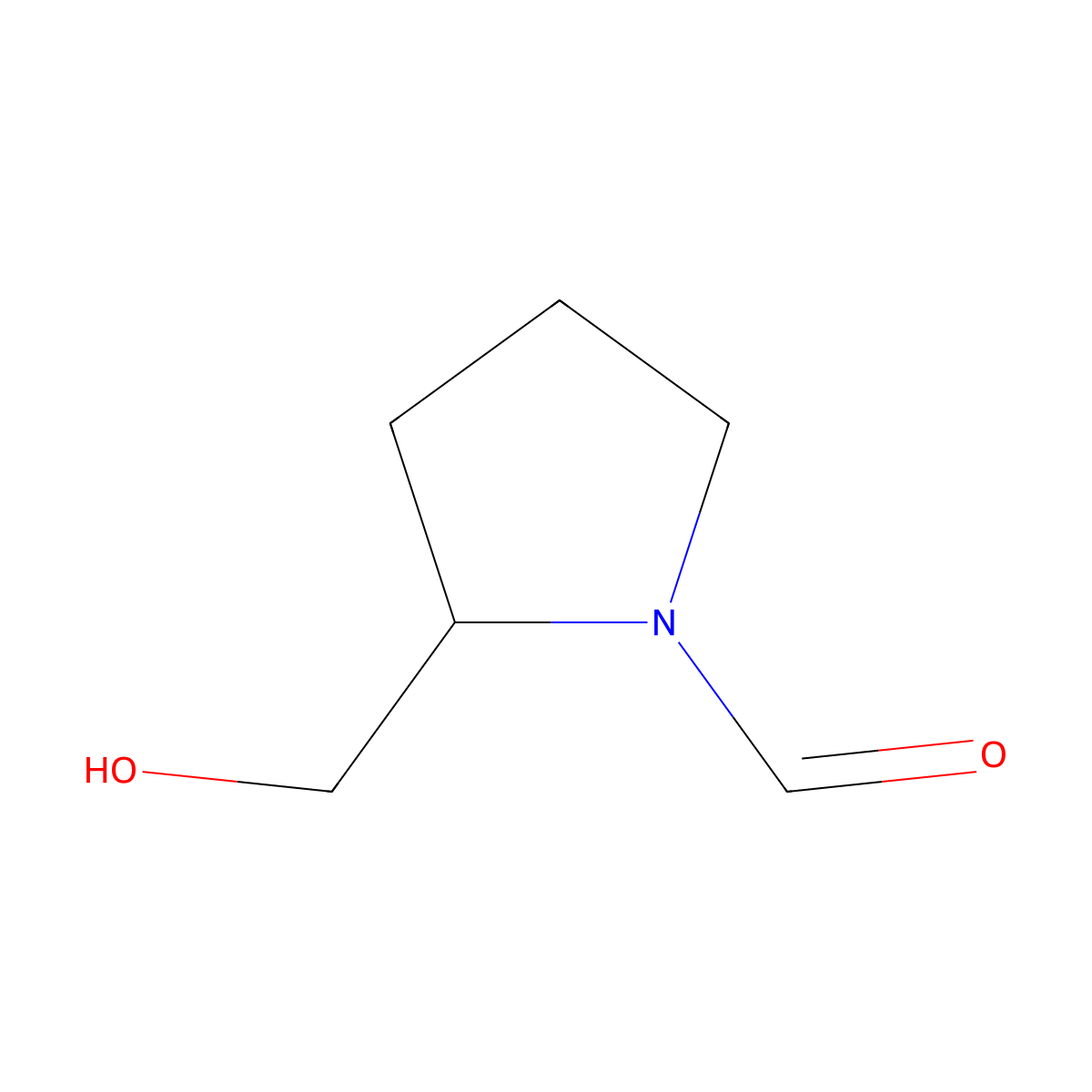 2-(Hydroxymethyl)pyrrolidine-1-carbaldehyde molecular structure, CAS 344243-88-5
