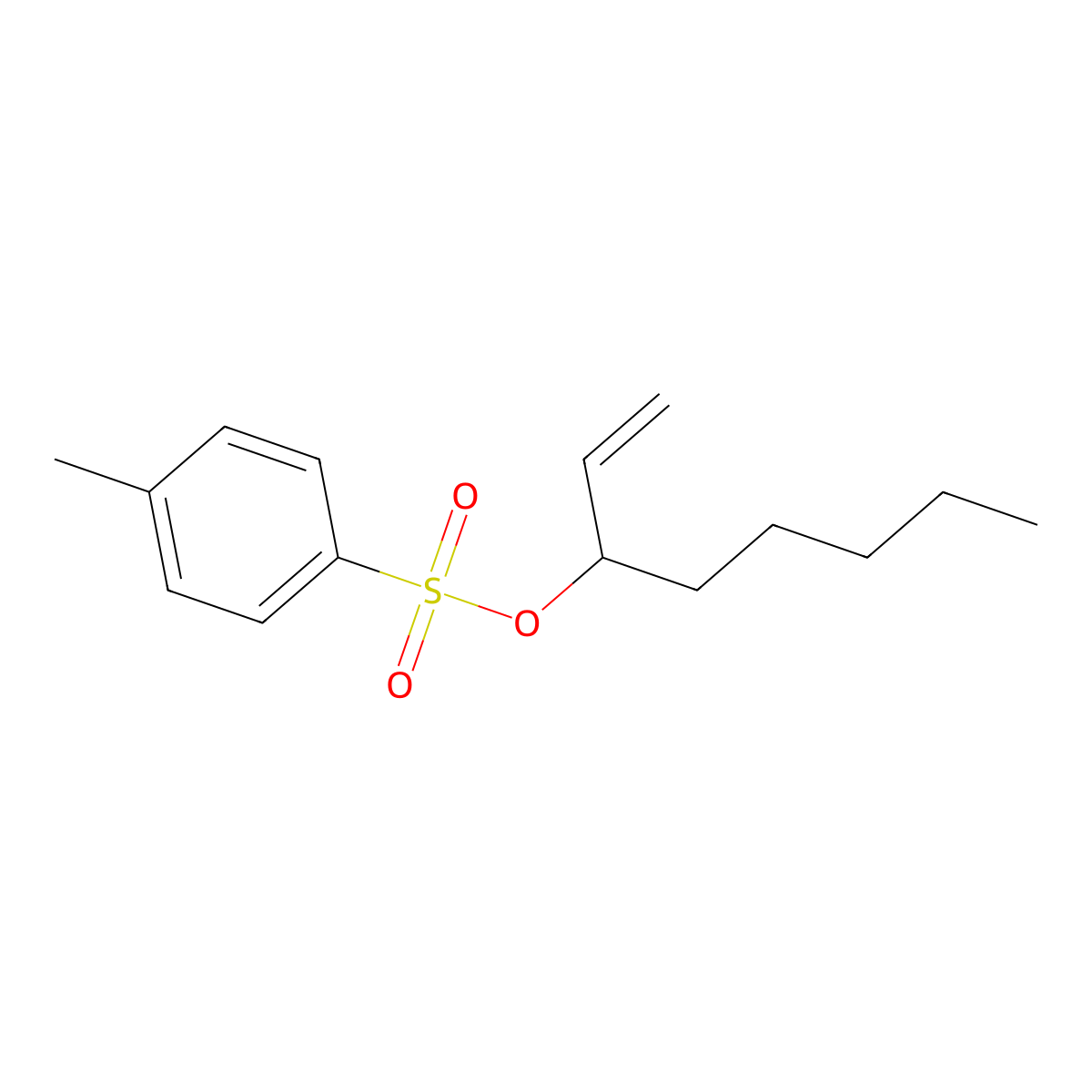 Oct-1-en-3-yl 4-methylbenzene-1-sulfonate molecular structure, CAS 344248-06-2
