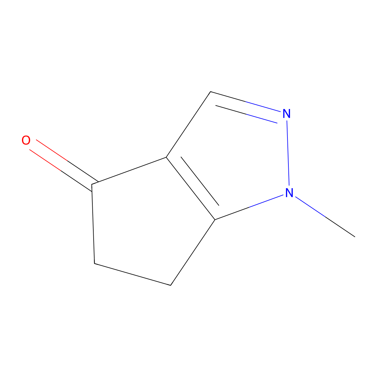 1-Methyl-5,6-dihydrocyclopenta[c]pyrazol-4(1H)-one molecular structure, CAS 344252-05-7