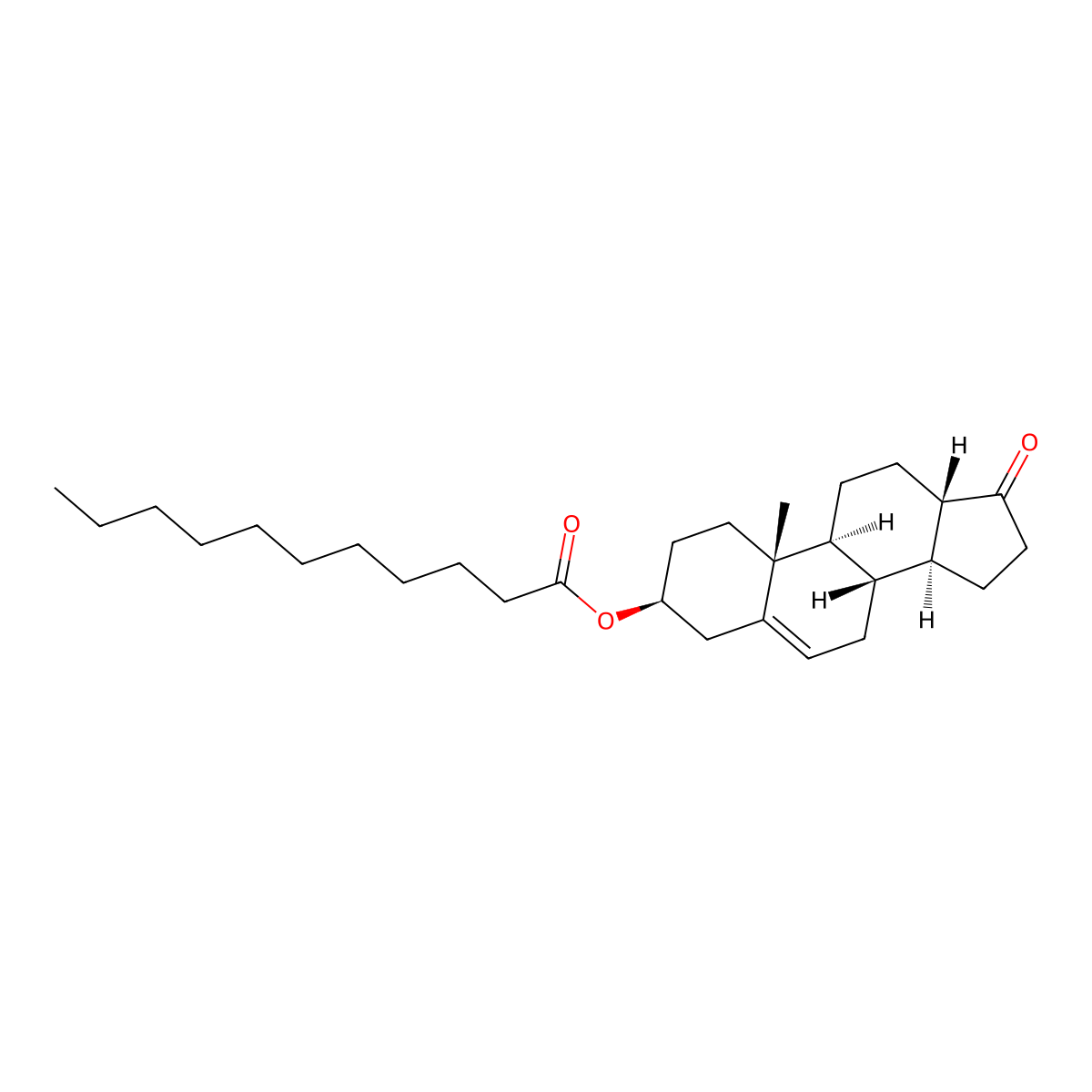 18-Norandrostenolone undecylate molecular structure, CAS 34426-52-3