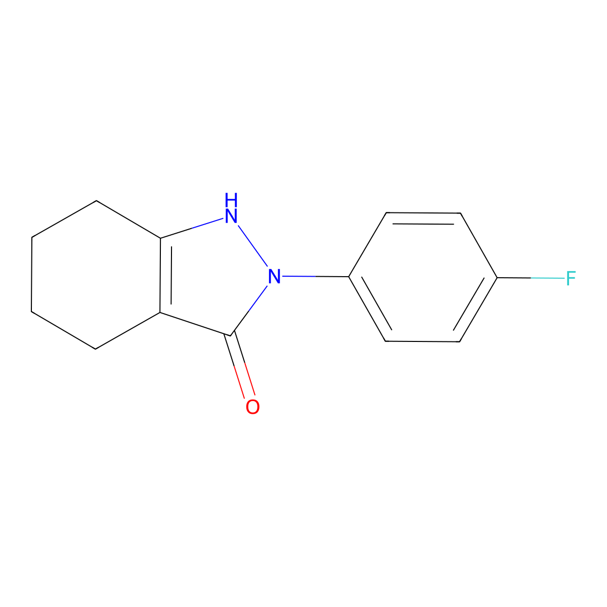 2-(4-fluorophenyl)-4,5,6,7-tetrahydro-2H-indazol-3-ol molecular structure, CAS 344260-34-0