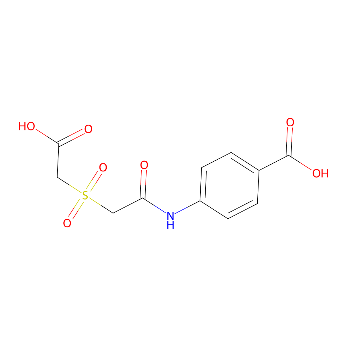 4-[[2-(carboxymethylsulfonyl)acetyl]amino]benzoic Acid molecular structure, CAS 344264-80-8