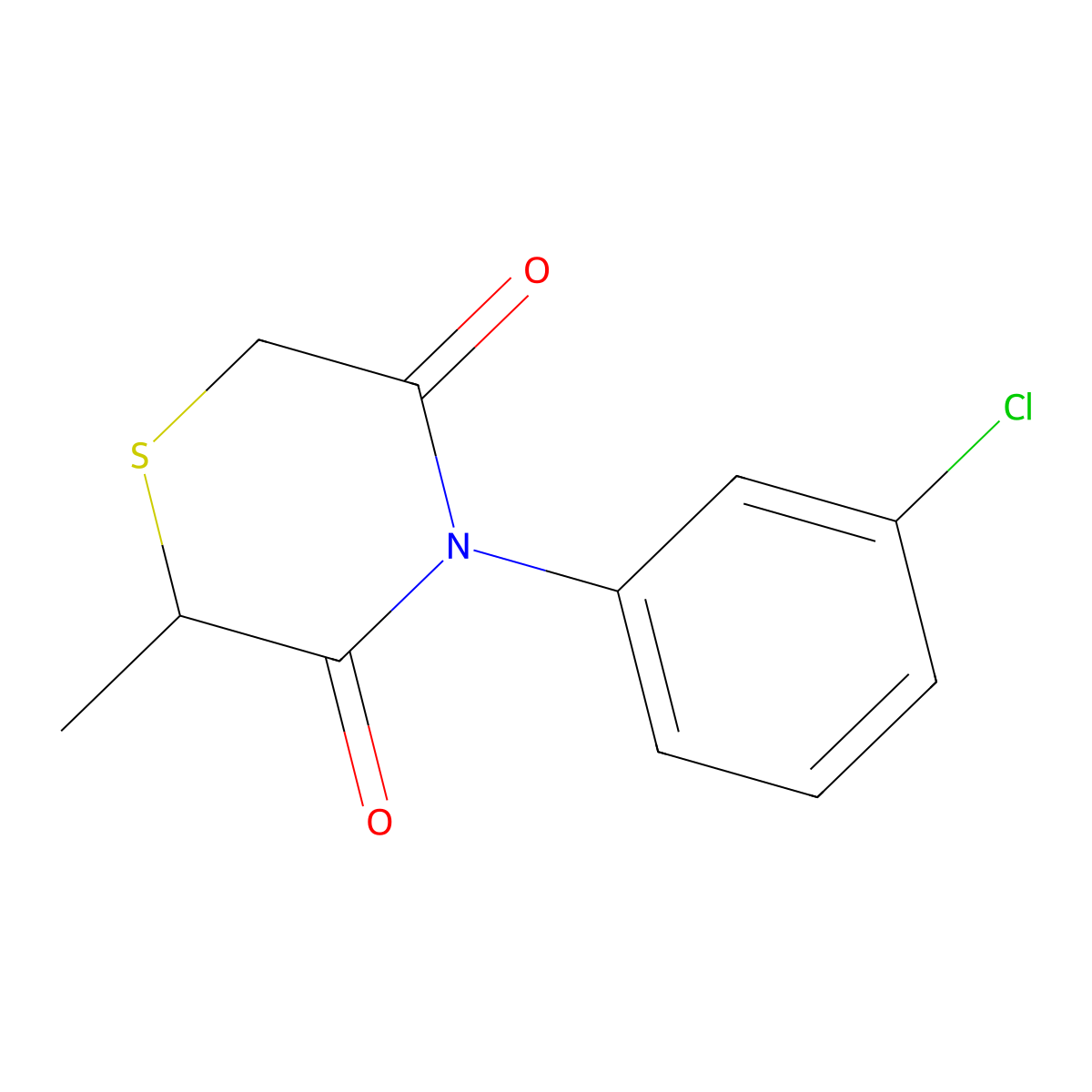 4-(3-Chlorophenyl)-2-methyl-3,5-thiomorpholinedione molecular structure, CAS 344265-67-4