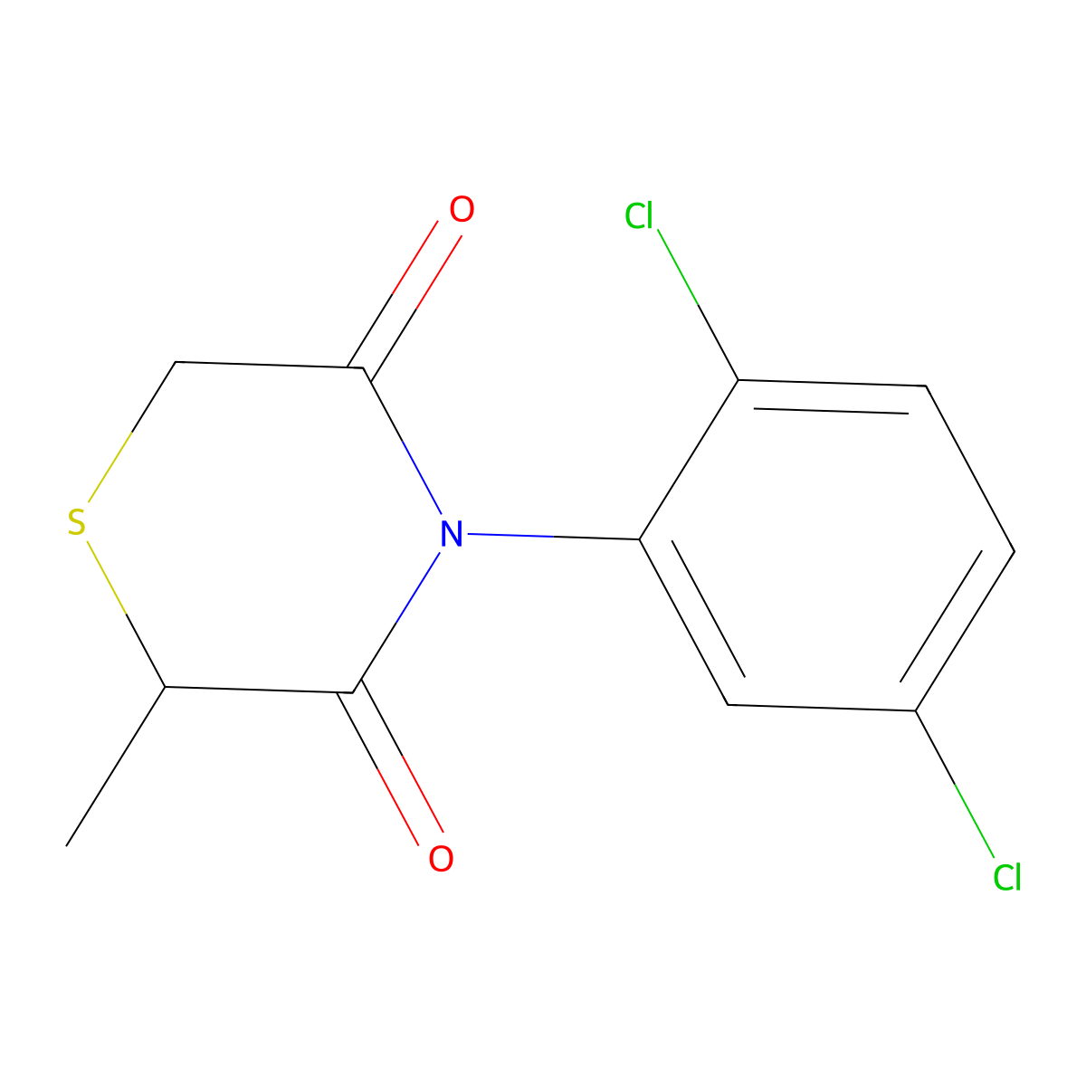 4-(2,5-Dichlorophenyl)-2-methyl-3,5-thiomorpholinedione molecular structure, CAS 344265-96-9