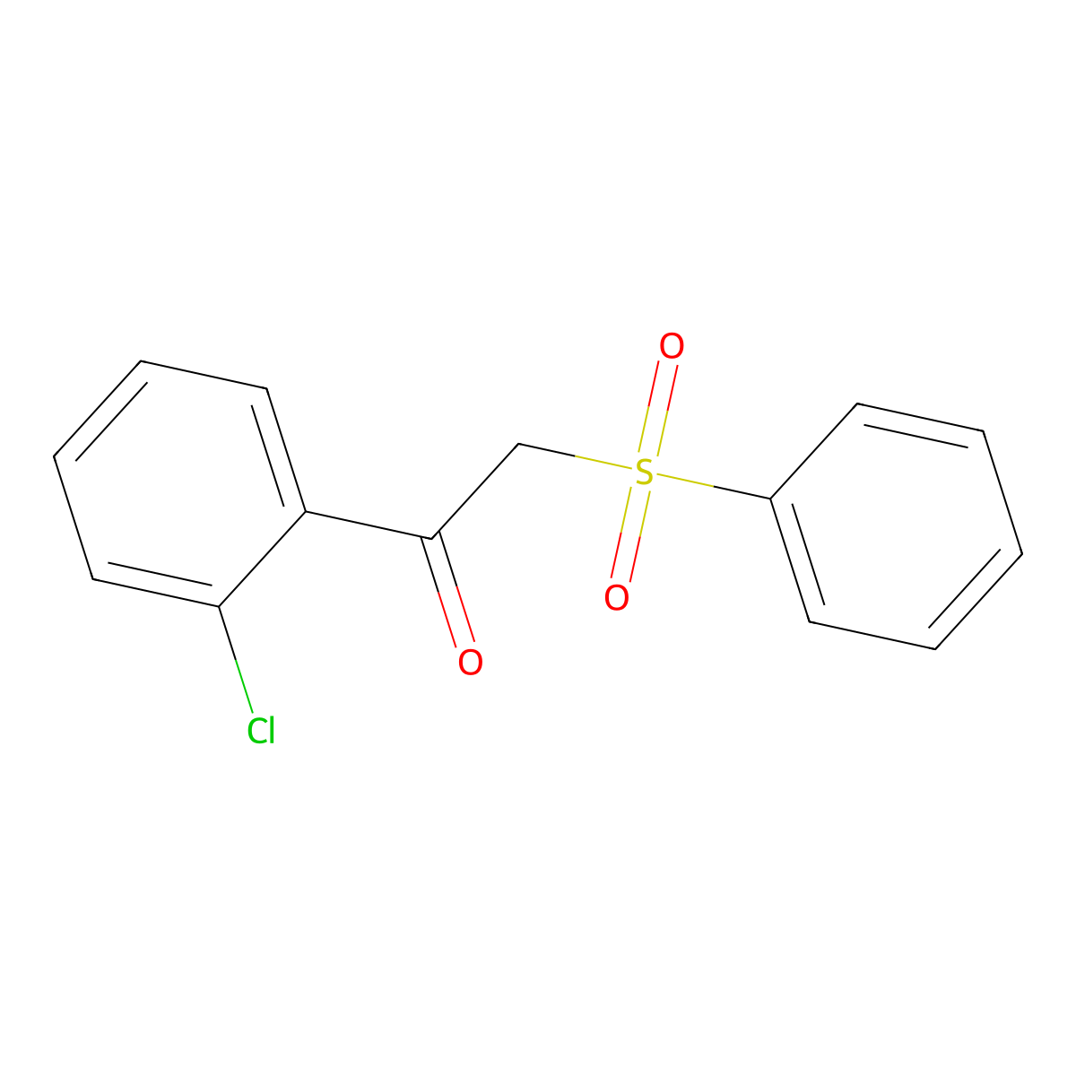 1-(2-Chlorophenyl)-2-(phenylsulfonyl)-1-ethanone molecular structure, CAS 344266-59-7