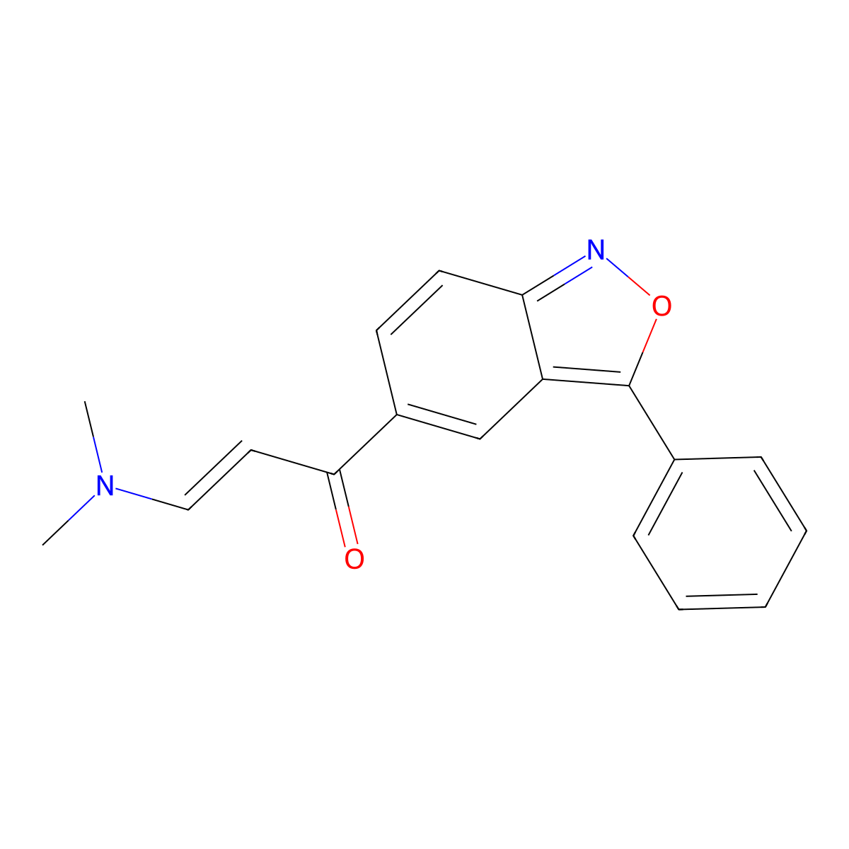 3-(Dimethylamino)-1-(3-phenyl-2,1-benzisoxazol-5-yl)-2-propen-1-one molecular structure, CAS 344275-72-5