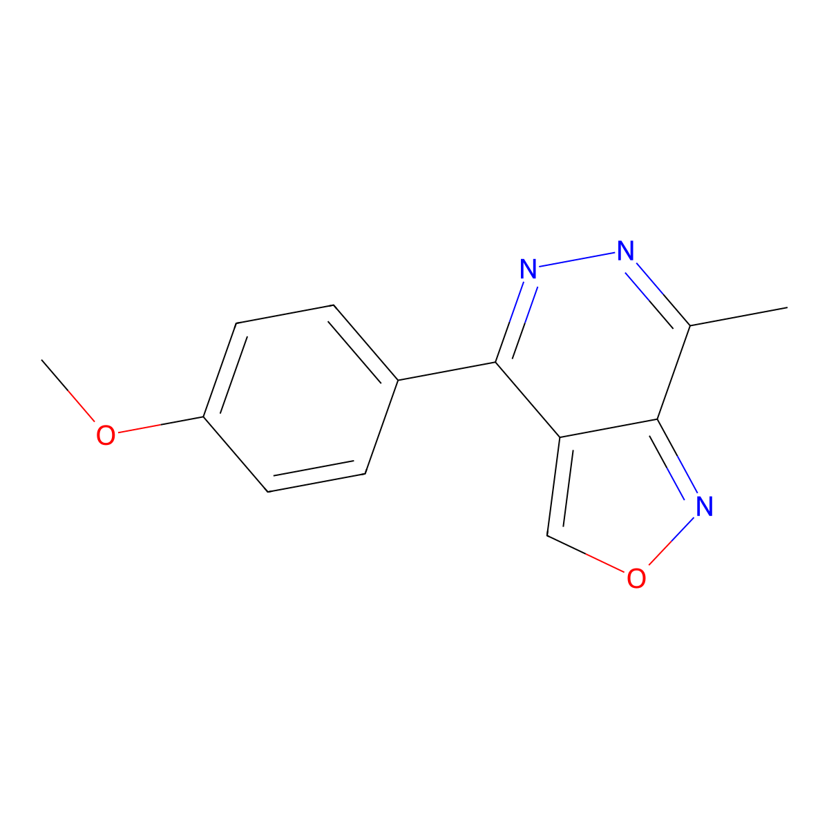 4-(4-Methoxyphenyl)-7-methyl-[1,2]oxazolo[3,4-d]pyridazine molecular structure, CAS 344277-36-7