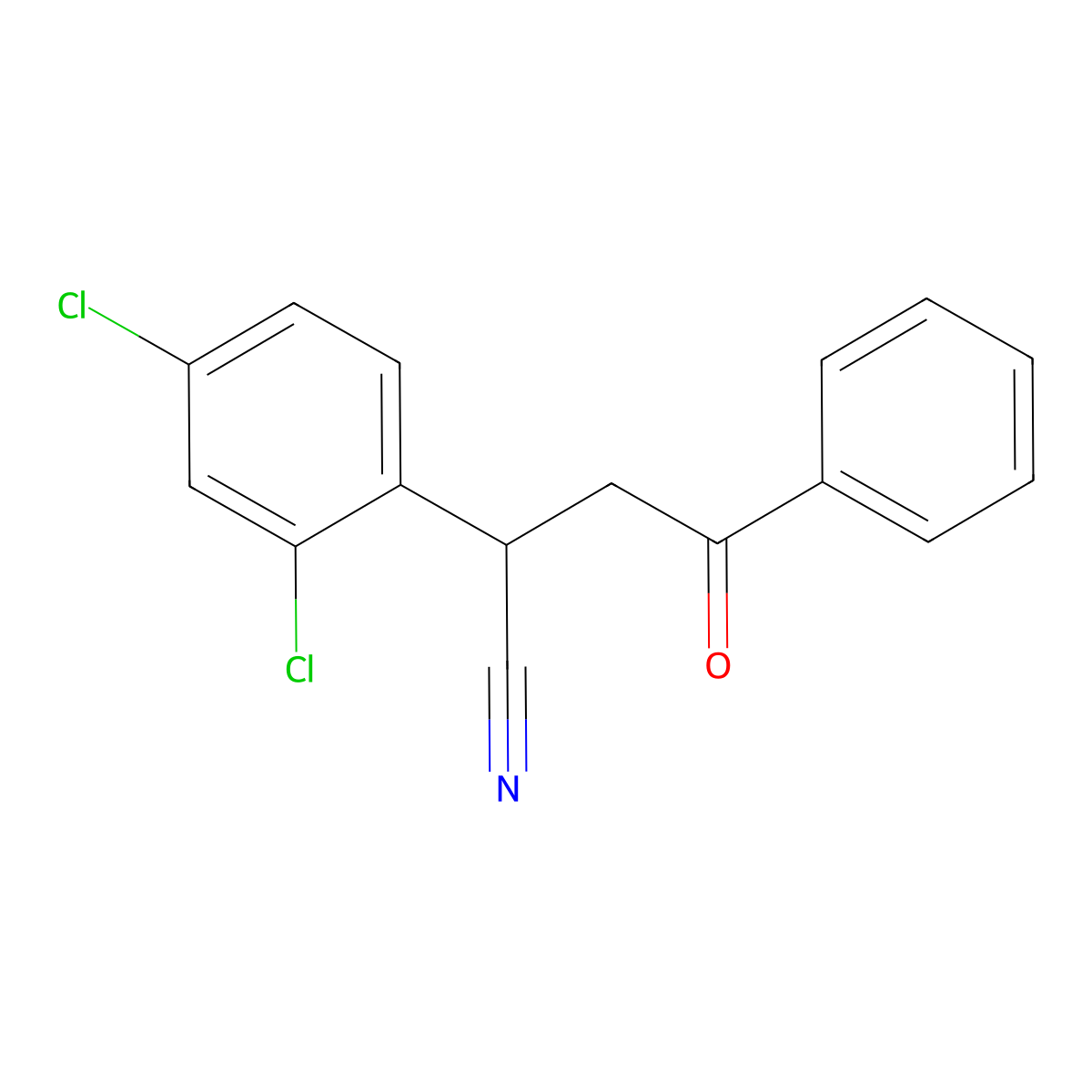 2-(2,4-Dichlorophenyl)-4-oxo-4-phenylbutanenitrile molecular structure, CAS 344280-16-6