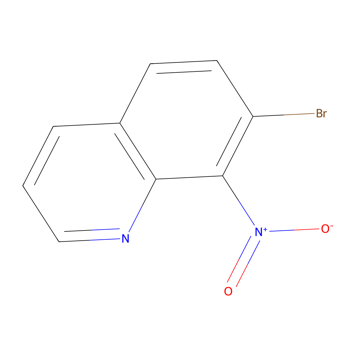 7-Bromo-8-nitroquinoline molecular structure, CAS 344286-99-3