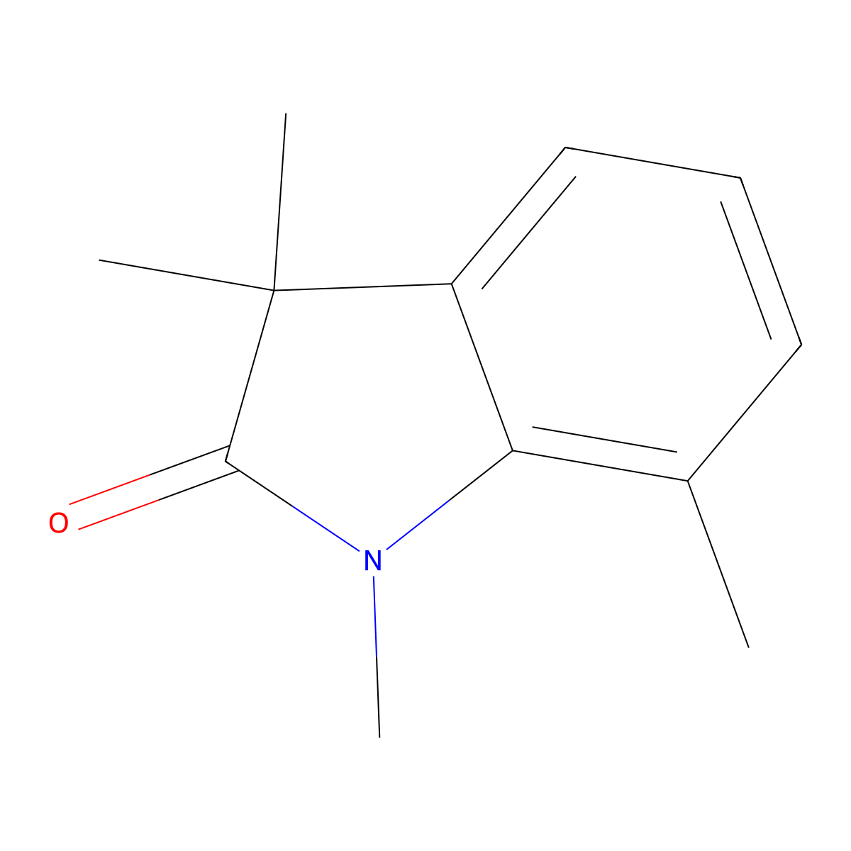 1,3,3,7-Tetramethylindolin-2-one molecular structure, CAS 344287-38-3