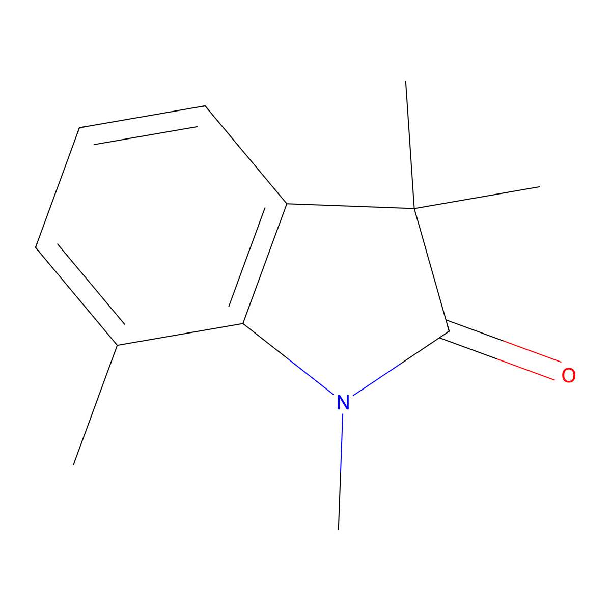 1,3,3,7-Tetramethylindolin-2-one molecular structure, CAS 344287-38-3