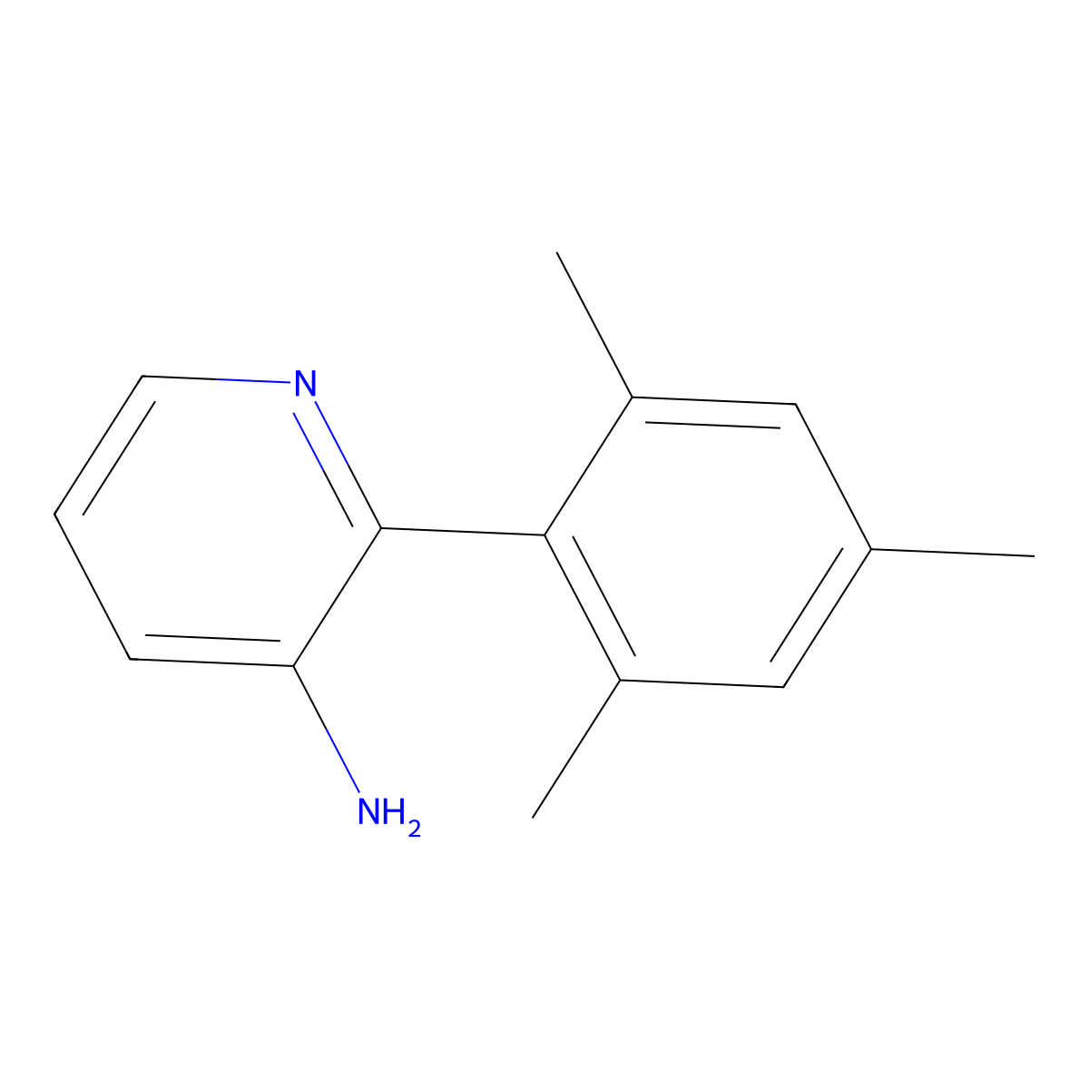 2-Mesityl-3-pyridinamine molecular structure, CAS 344293-84-1