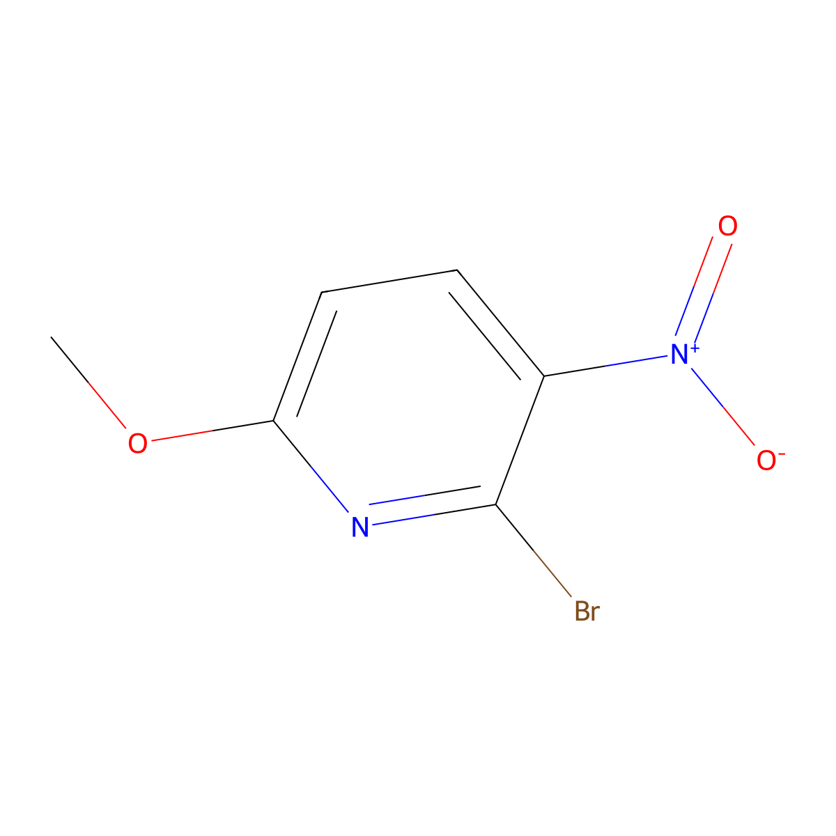 2-Bromo-6-methoxy-3-nitropyridine molecular structure, CAS 344296-05-5