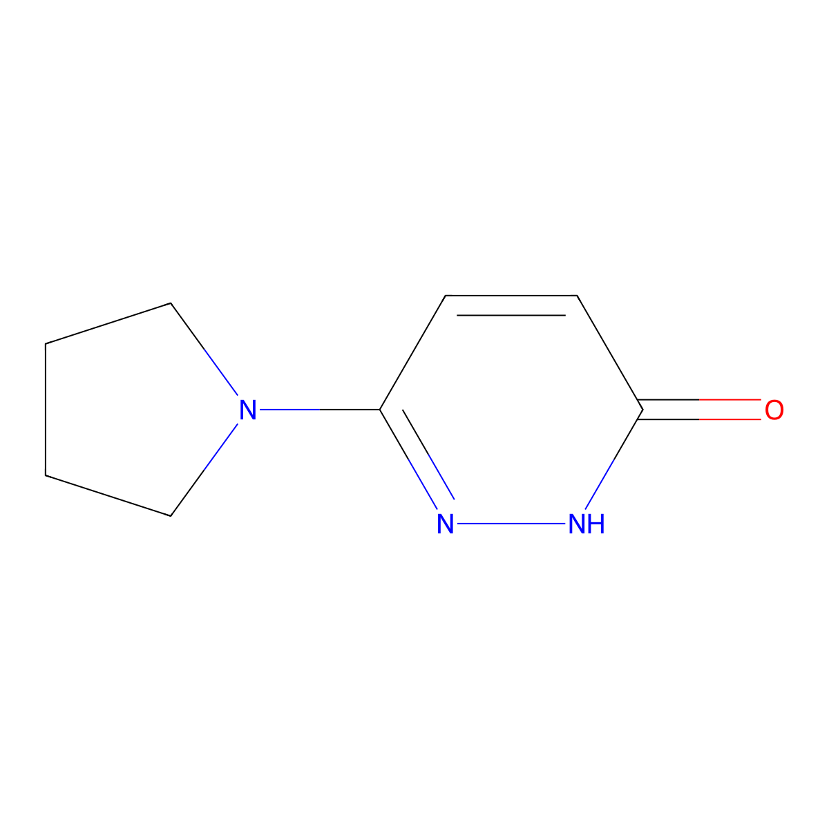 6-Pyrrolidin-1-ylpyridazin-3-ol molecular structure, CAS 344296-93-1