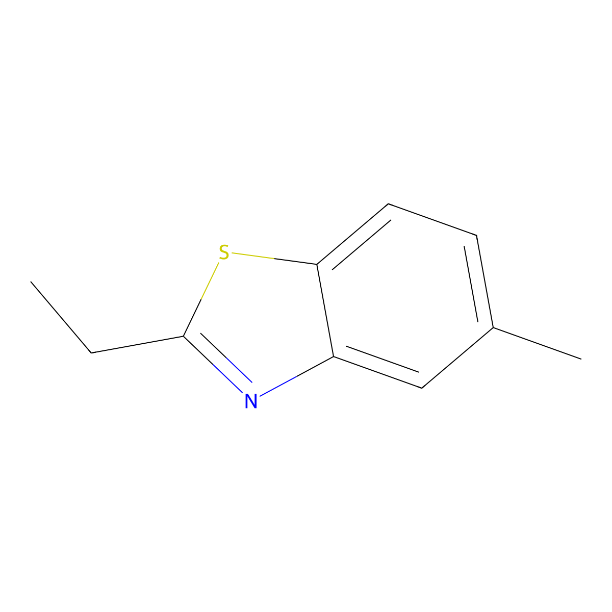 2-Ethyl-5-methyl-1,3-benzothiazole molecular structure, CAS 344297-40-1
