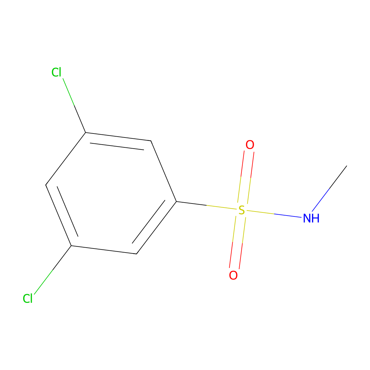 3,5-dichloro-N-methylbenzene-1-sulfonamide molecular structure, CAS 344298-10-8