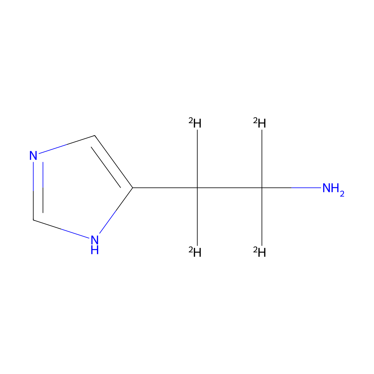 2-(1H-Imidazol-5-yl)(~2~H_4_)ethan-1-amine molecular structure, CAS 344299-48-5