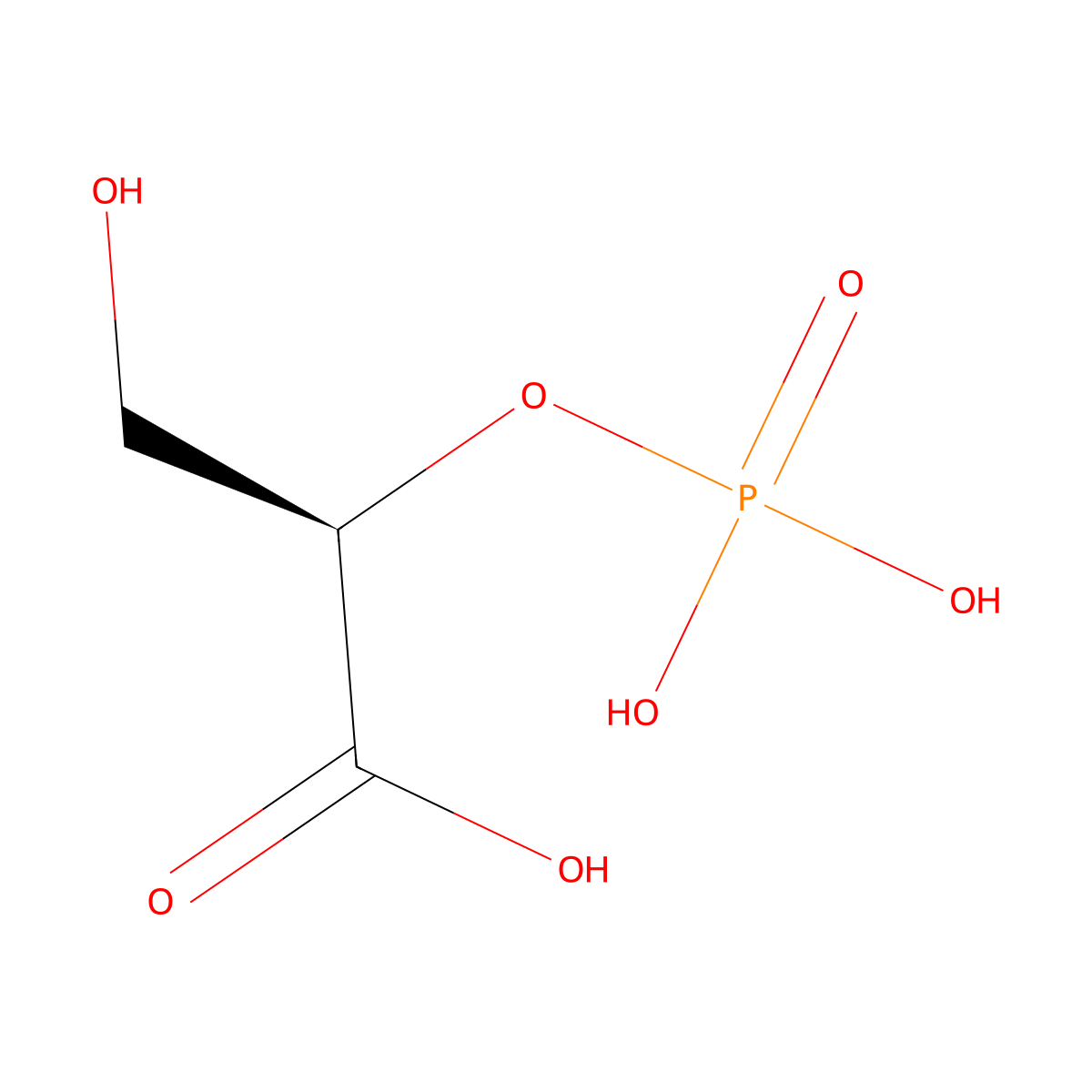 2-Phospho-D-Glyceric Acid molecular structure, CAS 3443-57-0