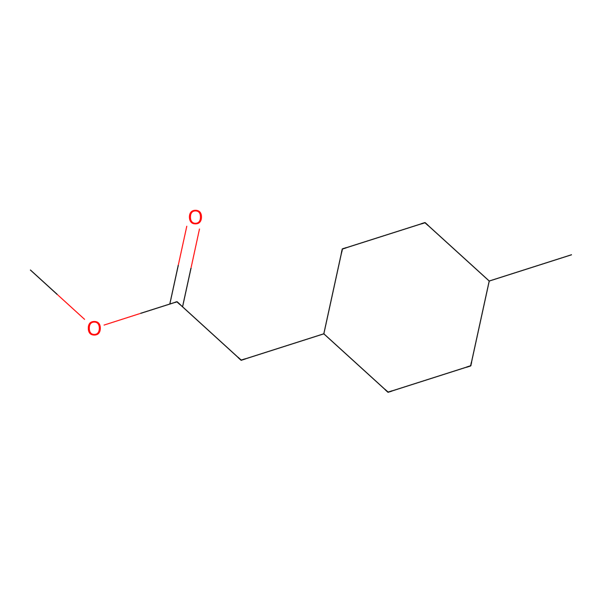 Methyl 2-(4-methylcyclohexyl)acetate molecular structure, CAS 344307-37-5