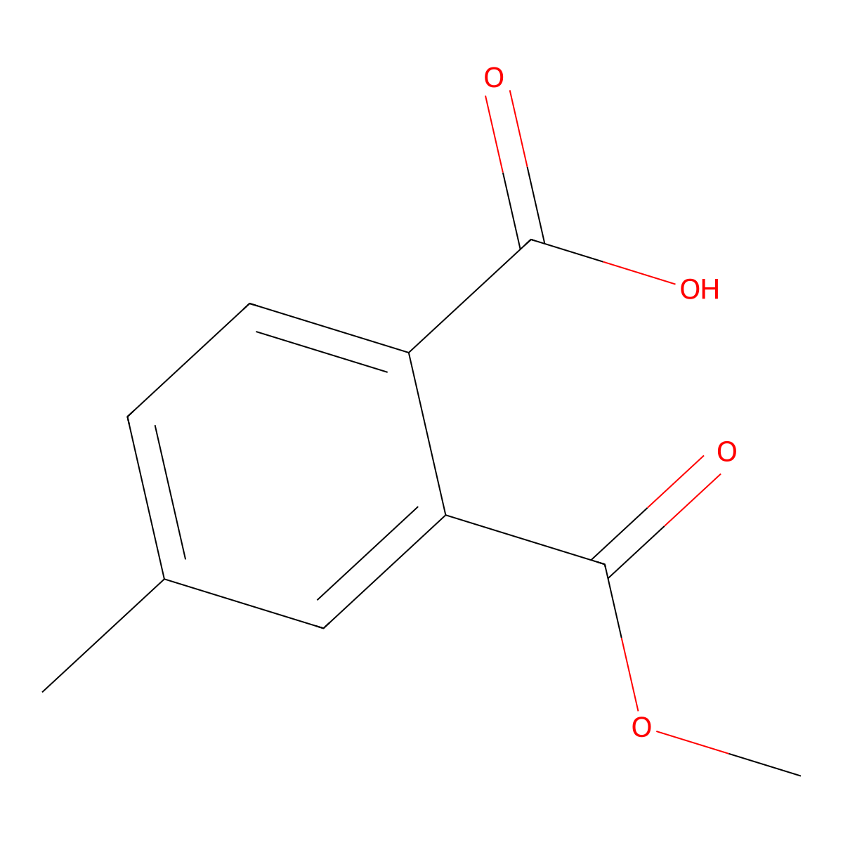 2-(Methoxycarbonyl)-4-methylbenzoic acid molecular structure, CAS 344309-14-4