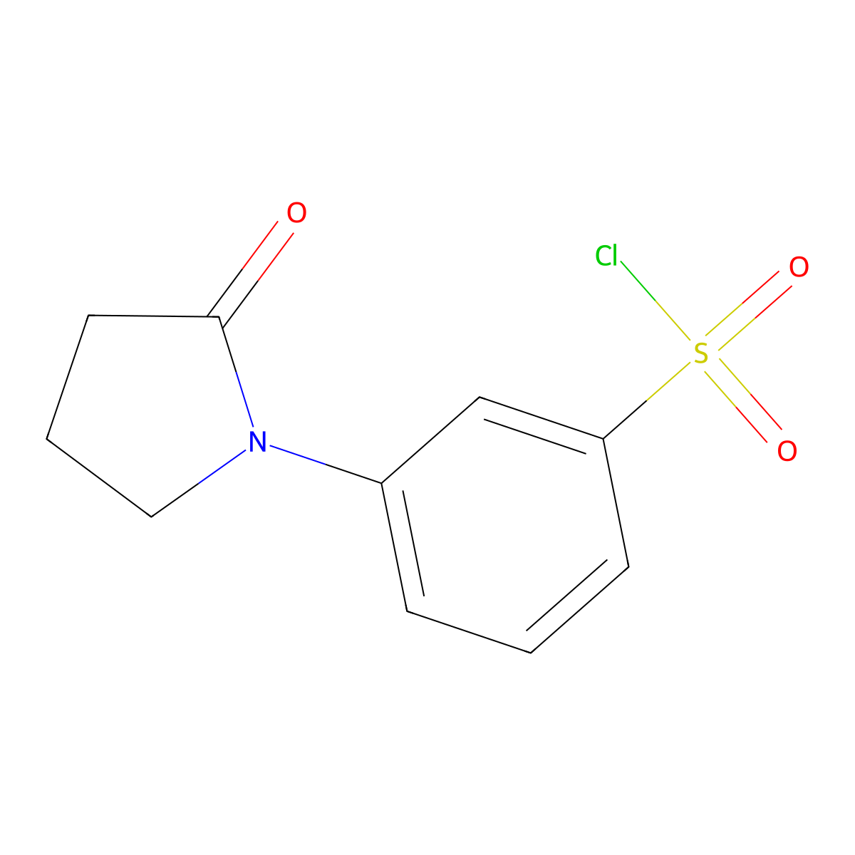 3-(2-Oxopyrrolidin-1-YL)benzene-1-sulfonyl chloride molecular structure, CAS 344312-54-5