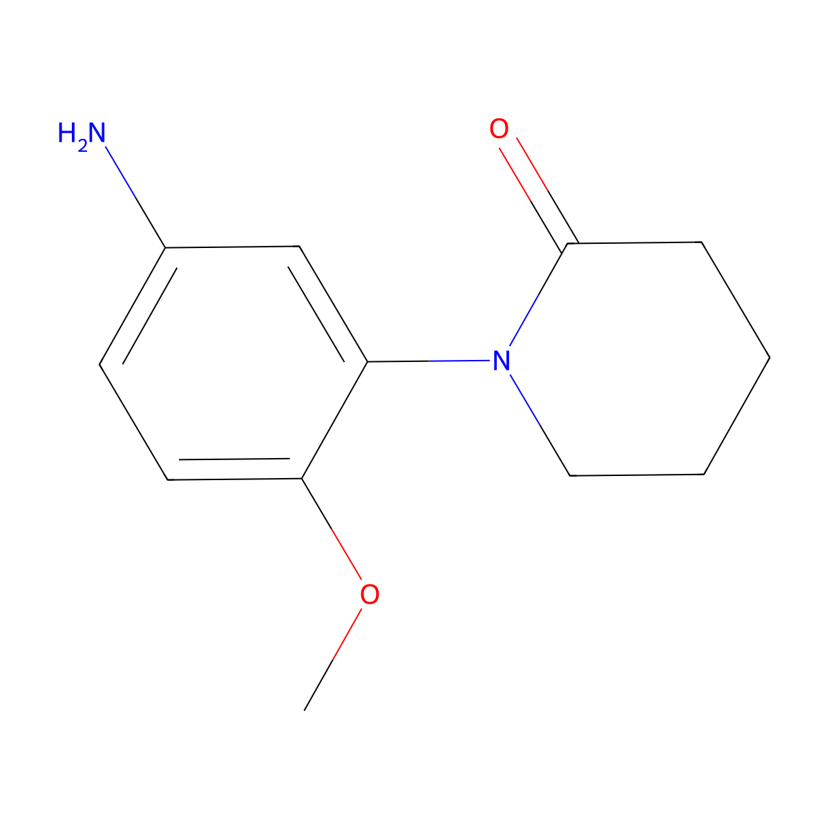 1-(5-Amino-2-methoxyphenyl)piperidin-2-one molecular structure, CAS 344313-16-2