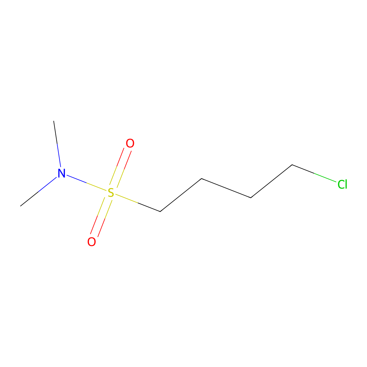 4-chloro-N,N-dimethylbutane-1-sulfonamide molecular structure, CAS 344325-50-4