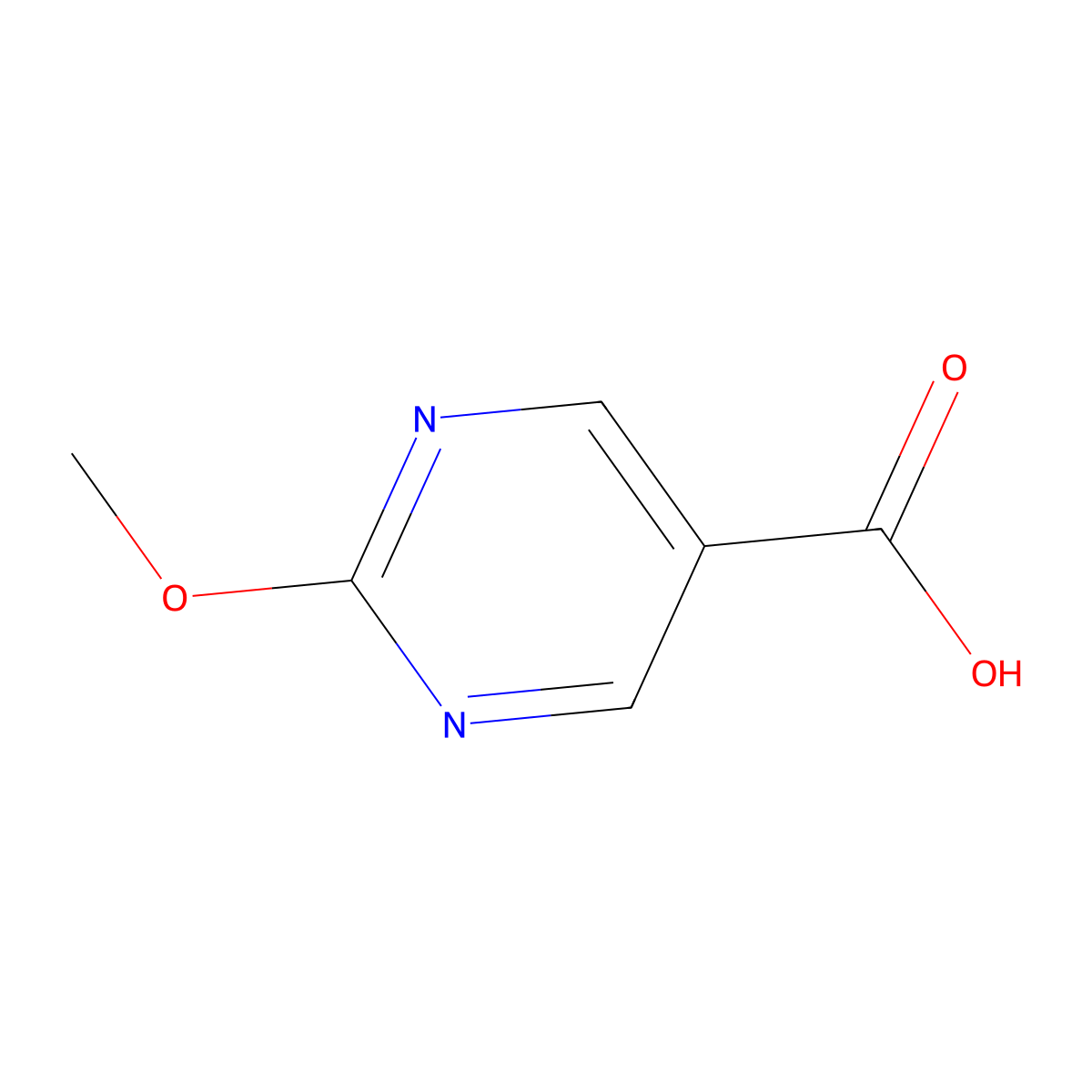 2-Methoxypyrimidine-5-carboxylic acid molecular structure, CAS 344325-95-7