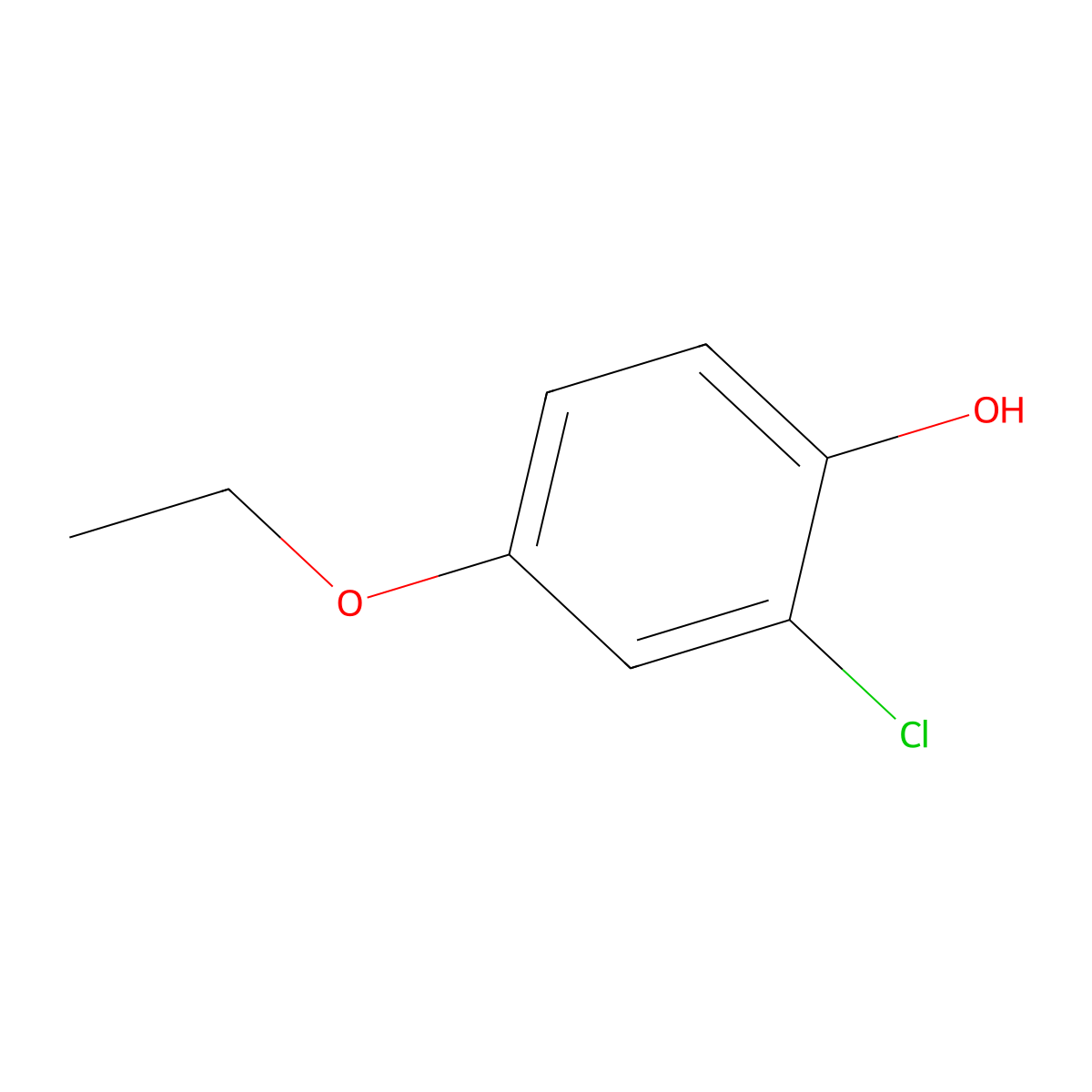 2-Chloro-4-ethoxyphenol molecular structure, CAS 344326-18-7