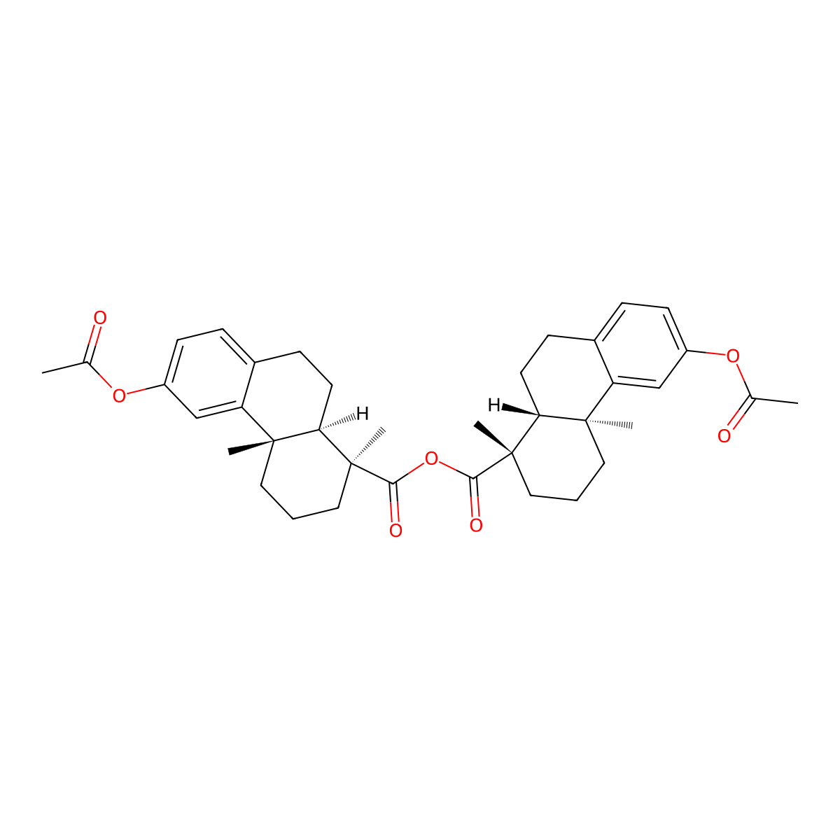 Acetyl-podocarpic dimer molecular structure, CAS 344327-48-6