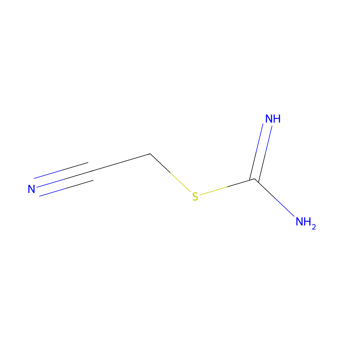 2-(Carbamimidoylsulfanyl)acetonitrile molecular structure, CAS 344328-94-5