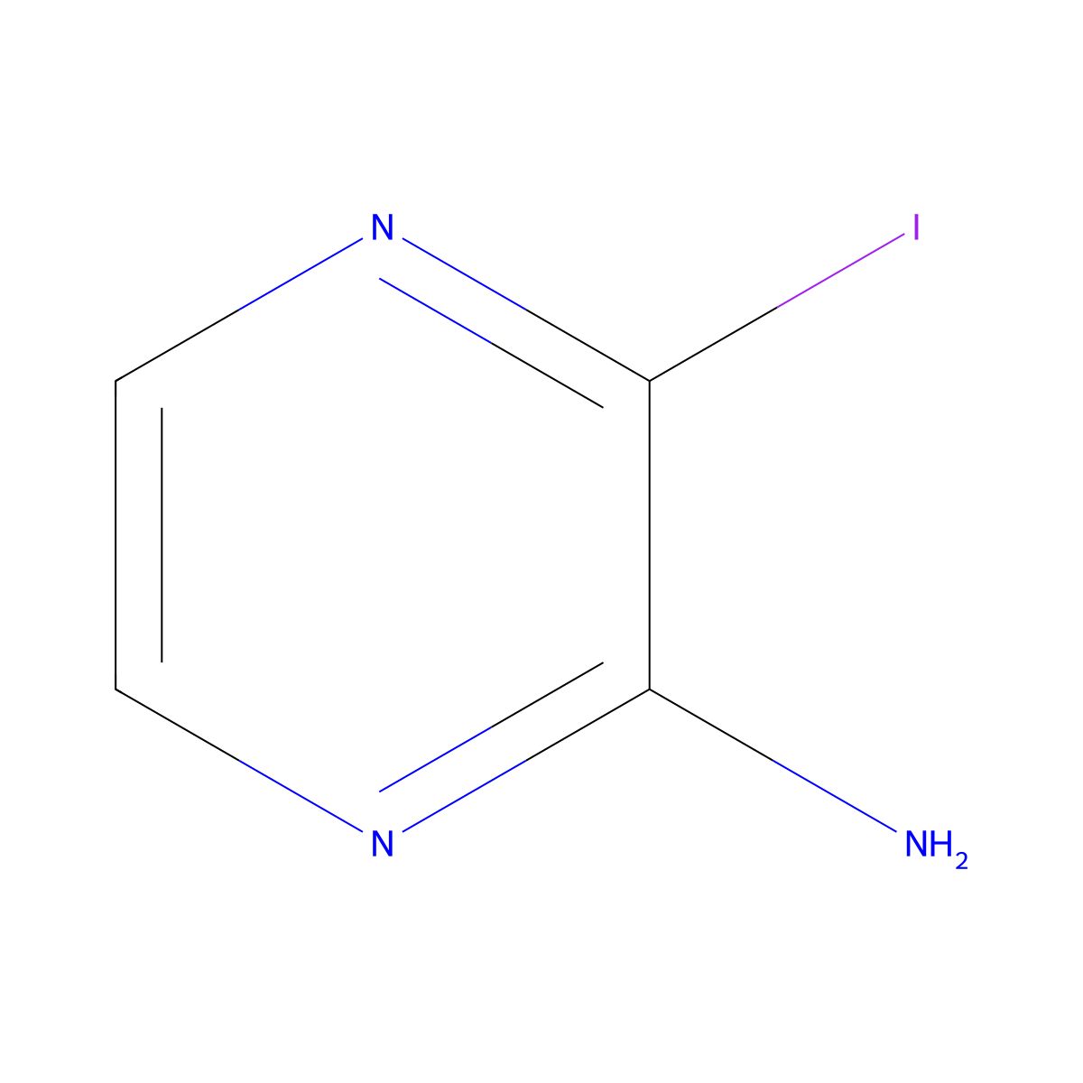 3-Iodopyrazin-2-amine molecular structure, CAS 344329-41-5