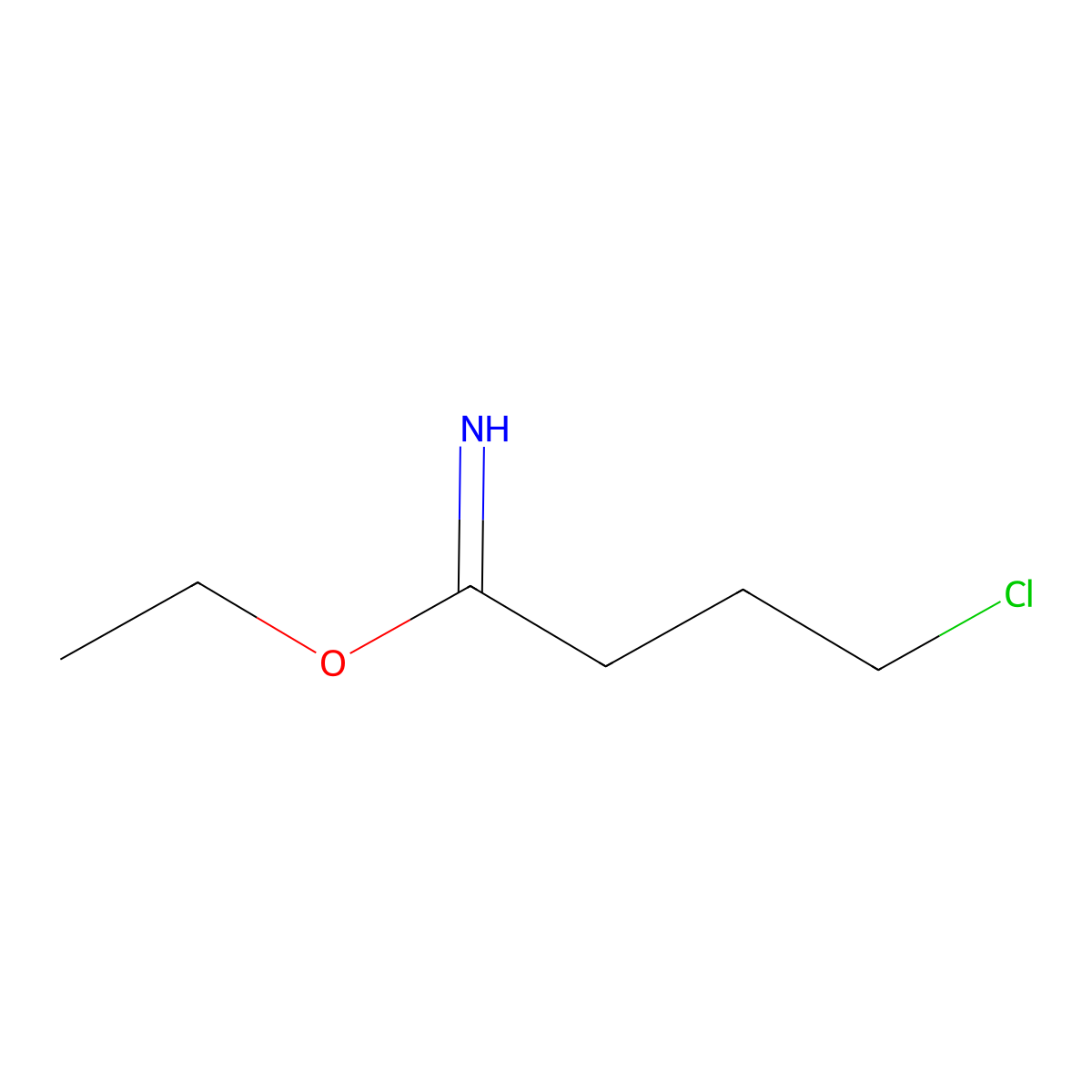 Ethyl 4-chlorobutanimidate molecular structure, CAS 344329-67-5