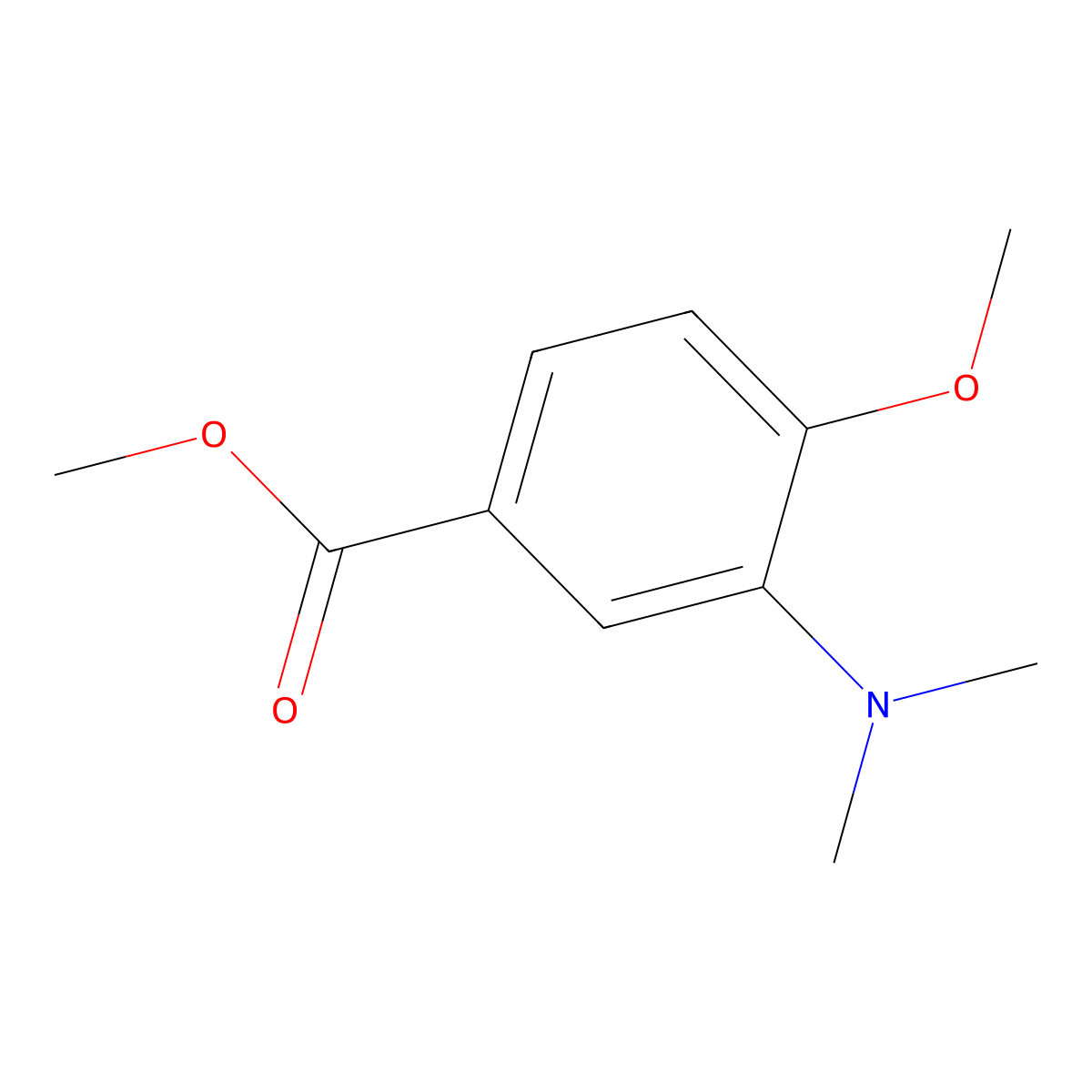 Methyl 3-(dimethylamino)-4-methoxybenzoate molecular structure, CAS 344332-16-7