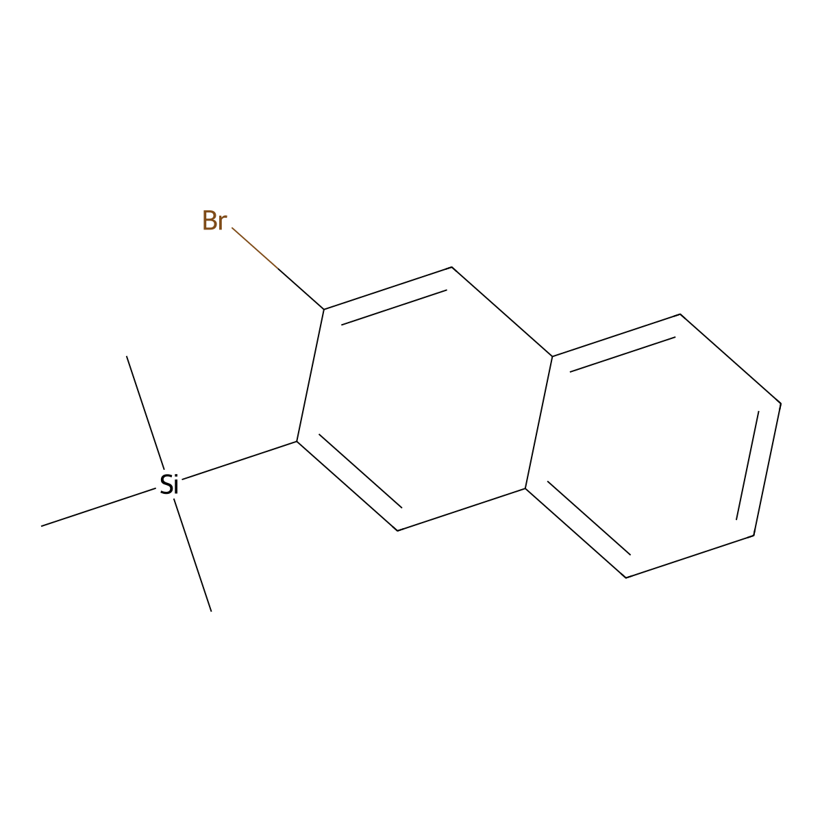 (3-Bromo-2-naphthyl)trimethylsilane molecular structure, CAS 344334-00-5