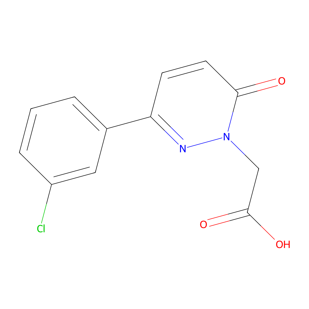 [3-(3-chlorophenyl)-6-oxopyridazin-1(6H)-yl]acetic acid molecular structure, CAS 344348-91-0