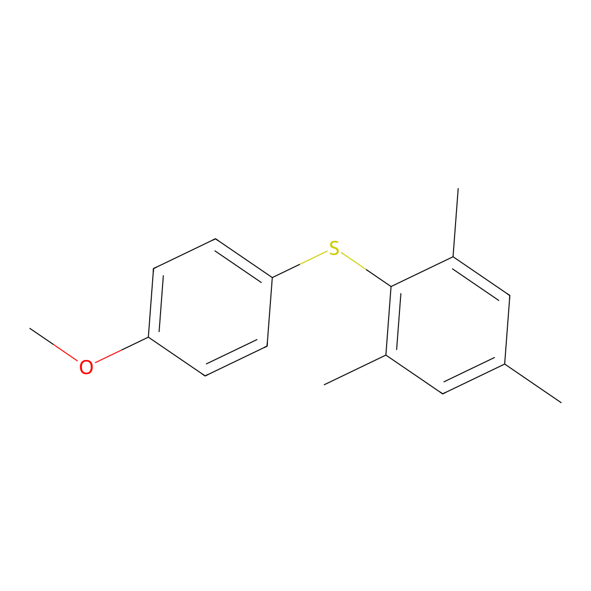 2-[(4-Methoxyphenyl)sulfanyl]-1,3,5-trimethylbenzene molecular structure, CAS 344348-99-8