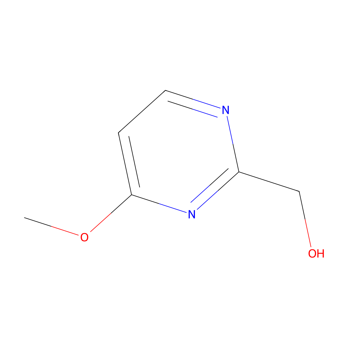 (4-Methoxypyrimidin-2-yl)methanol molecular structure, CAS 344353-70-4
