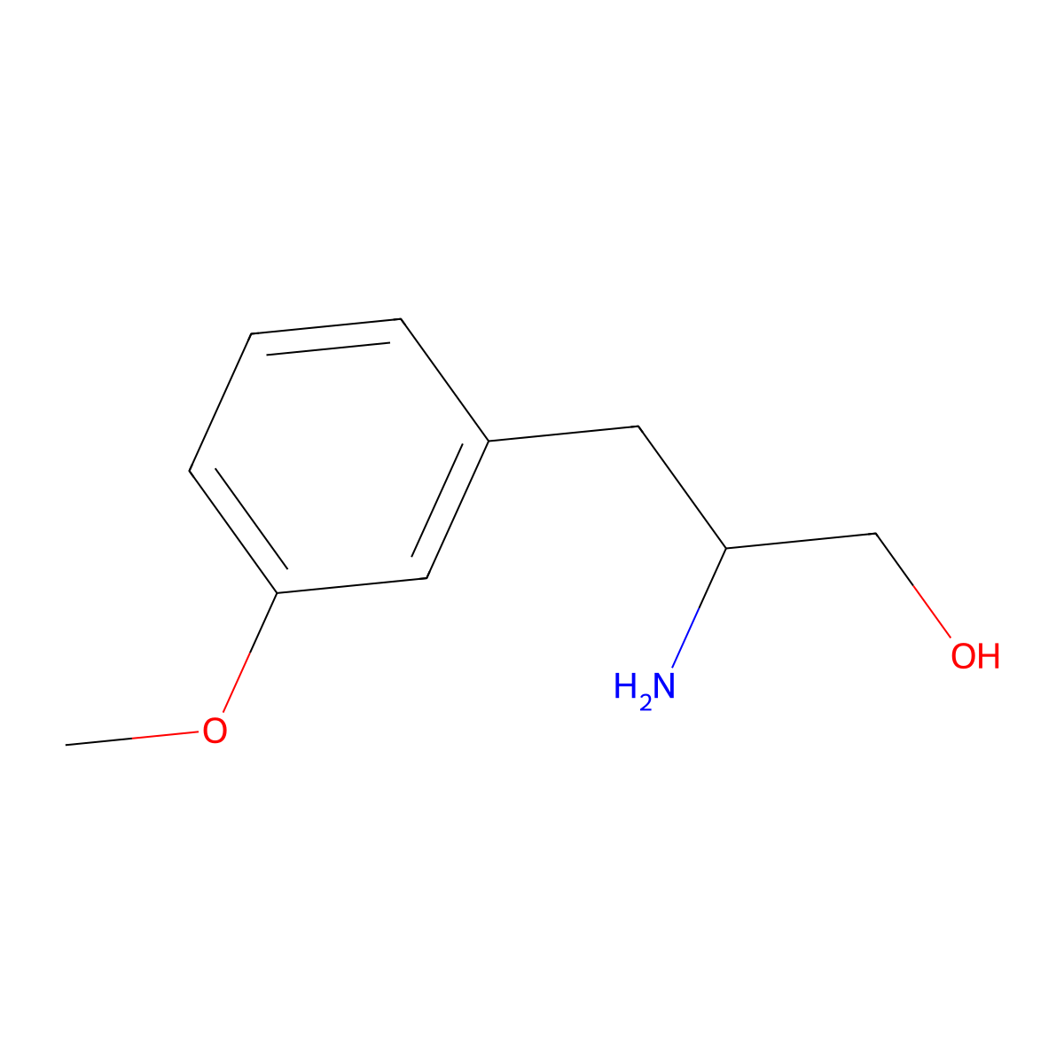 2-Amino-3-(3-methoxyphenyl)propan-1-ol molecular structure, CAS 344359-33-7