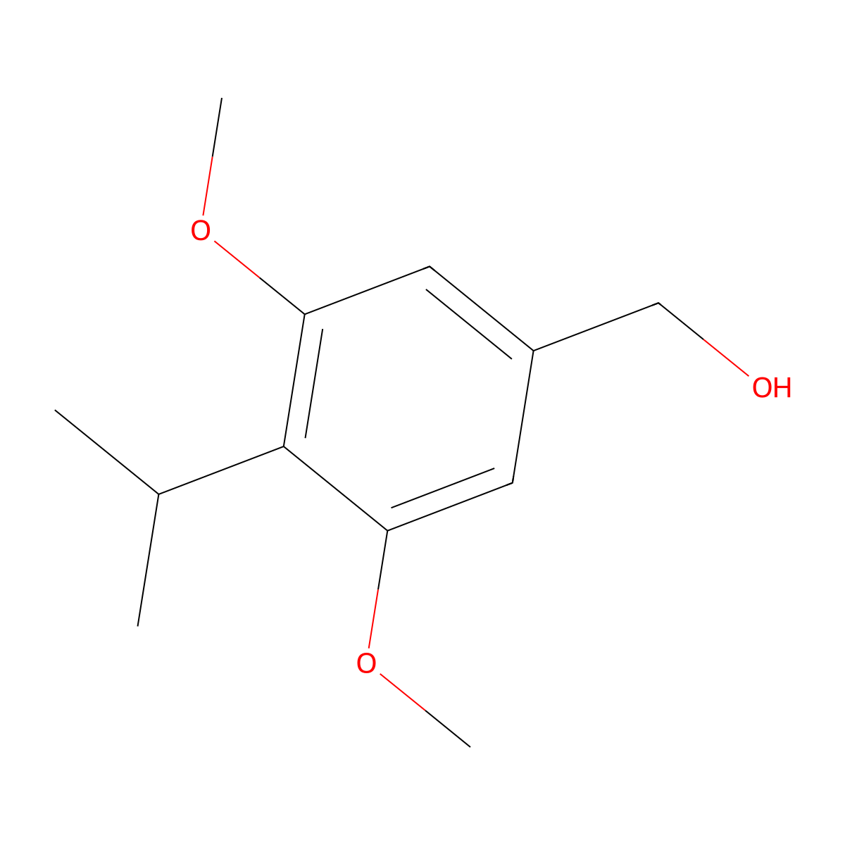 (4-Isopropyl-3,5-dimethoxyphenyl)methanol molecular structure, CAS 344396-18-5