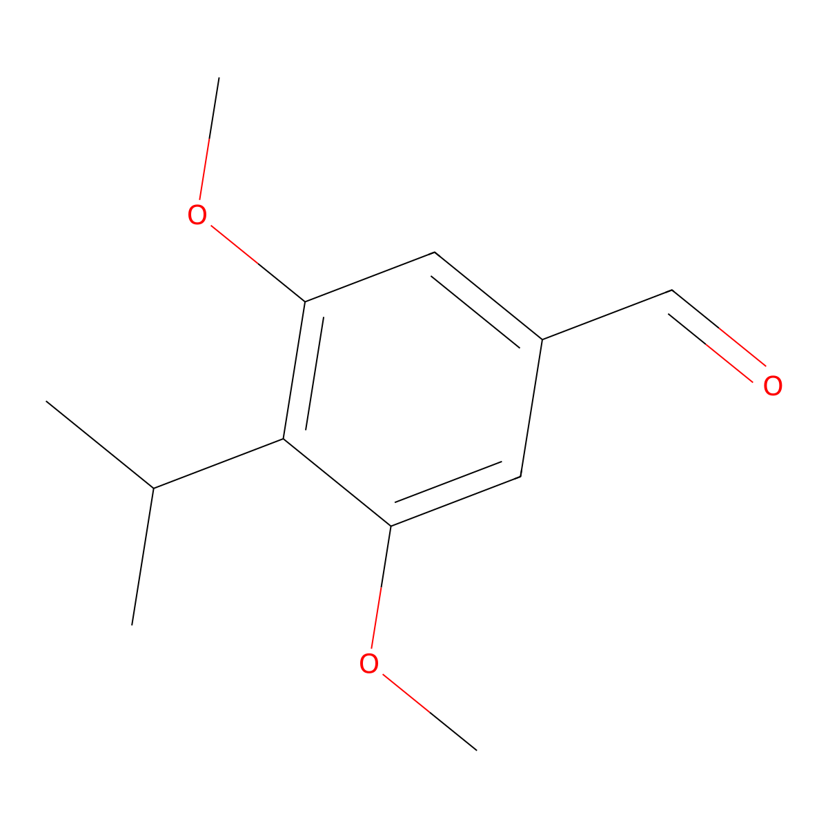4-Isopropyl-3,5-dimethoxybenzaldehyde molecular structure, CAS 344396-19-6