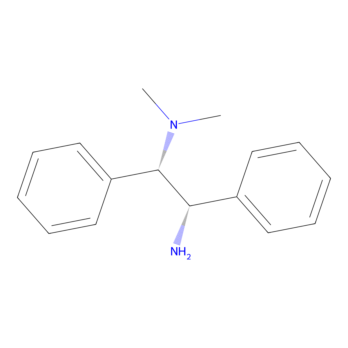 (1S,2S)-N1,N1-Dimethyl-1,2-diphenylethane-1,2-diamine molecular structure, CAS 344402-87-5