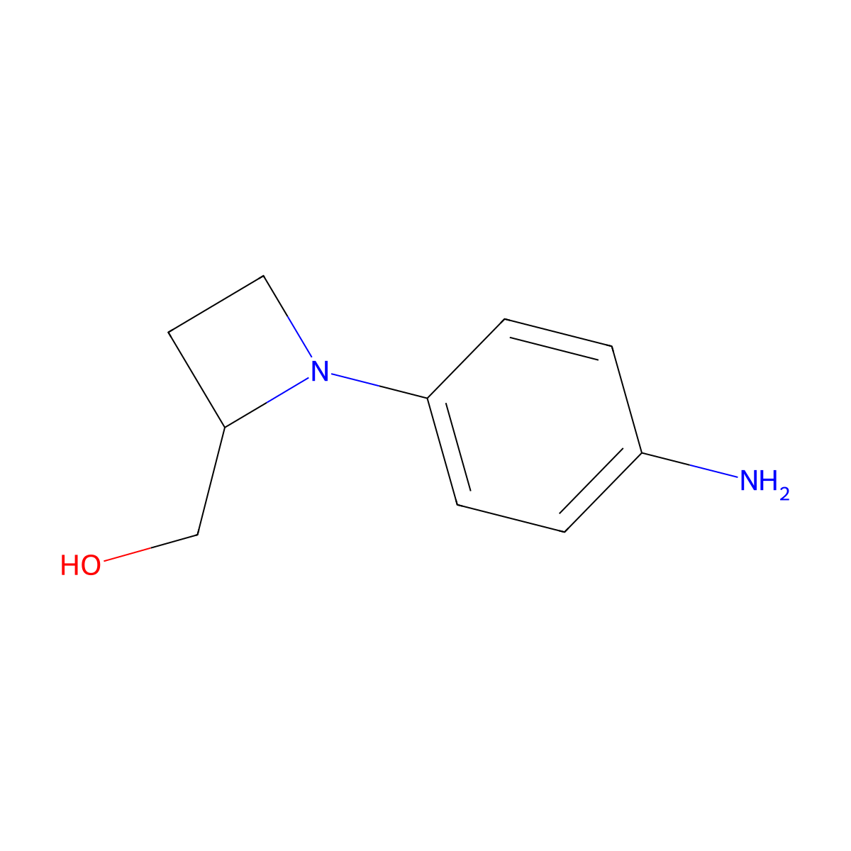 1-(4-Aminophenyl)-2-azetidinemethanol molecular structure, CAS 344405-84-1